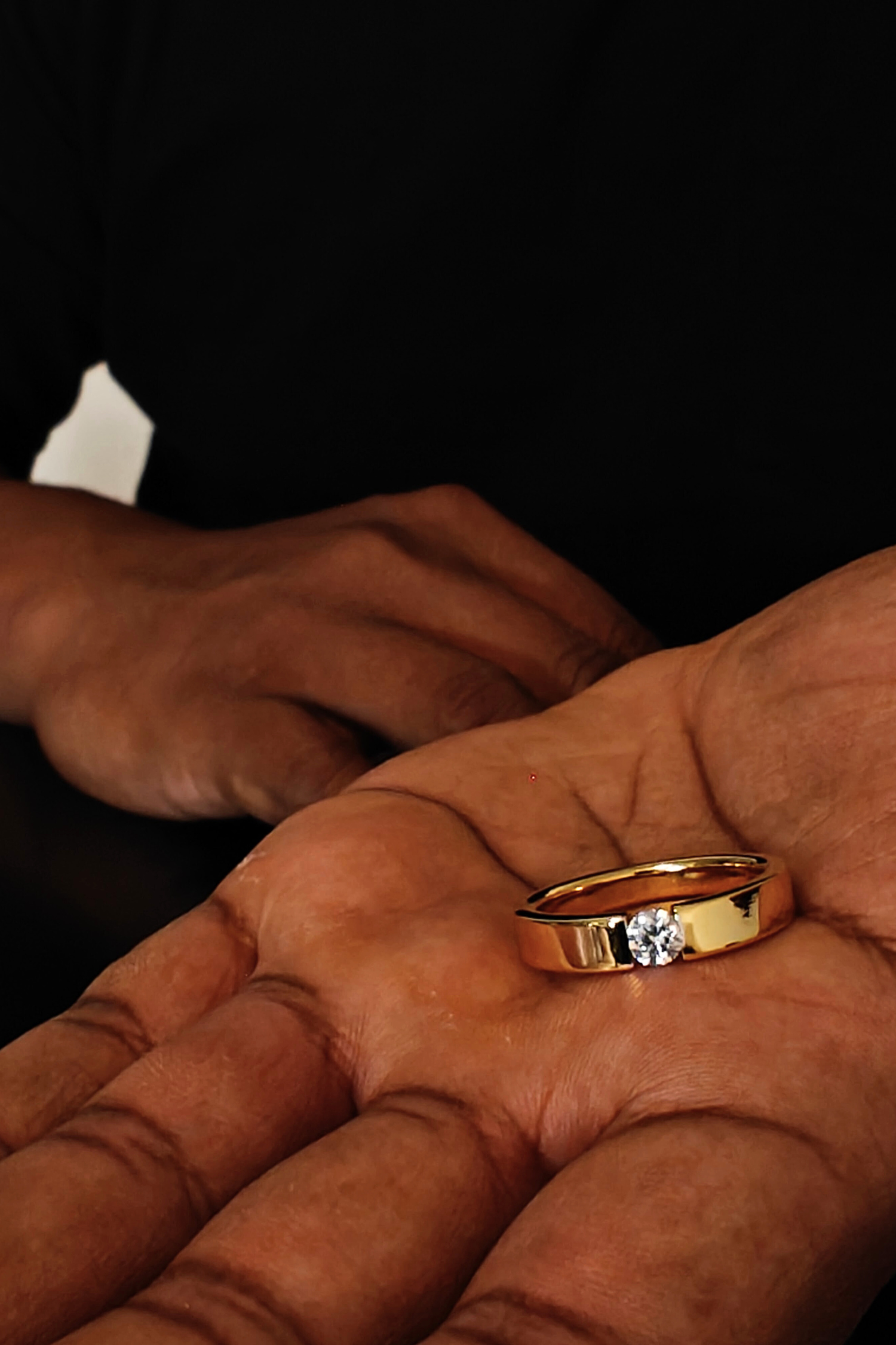 Loyal Ring with a Round Solitaire