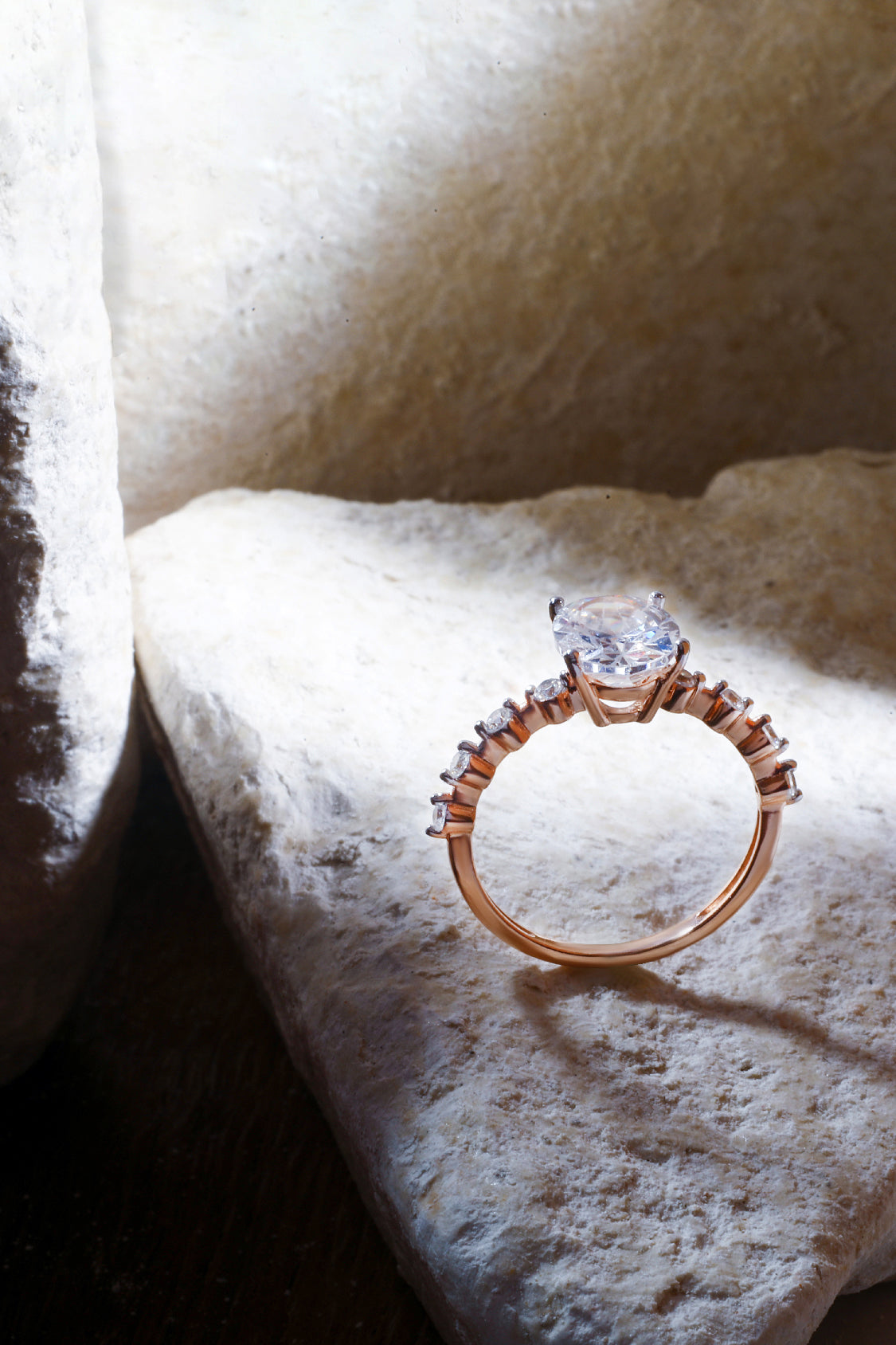 Adelina Oval Solitaire Pavé Ring Value