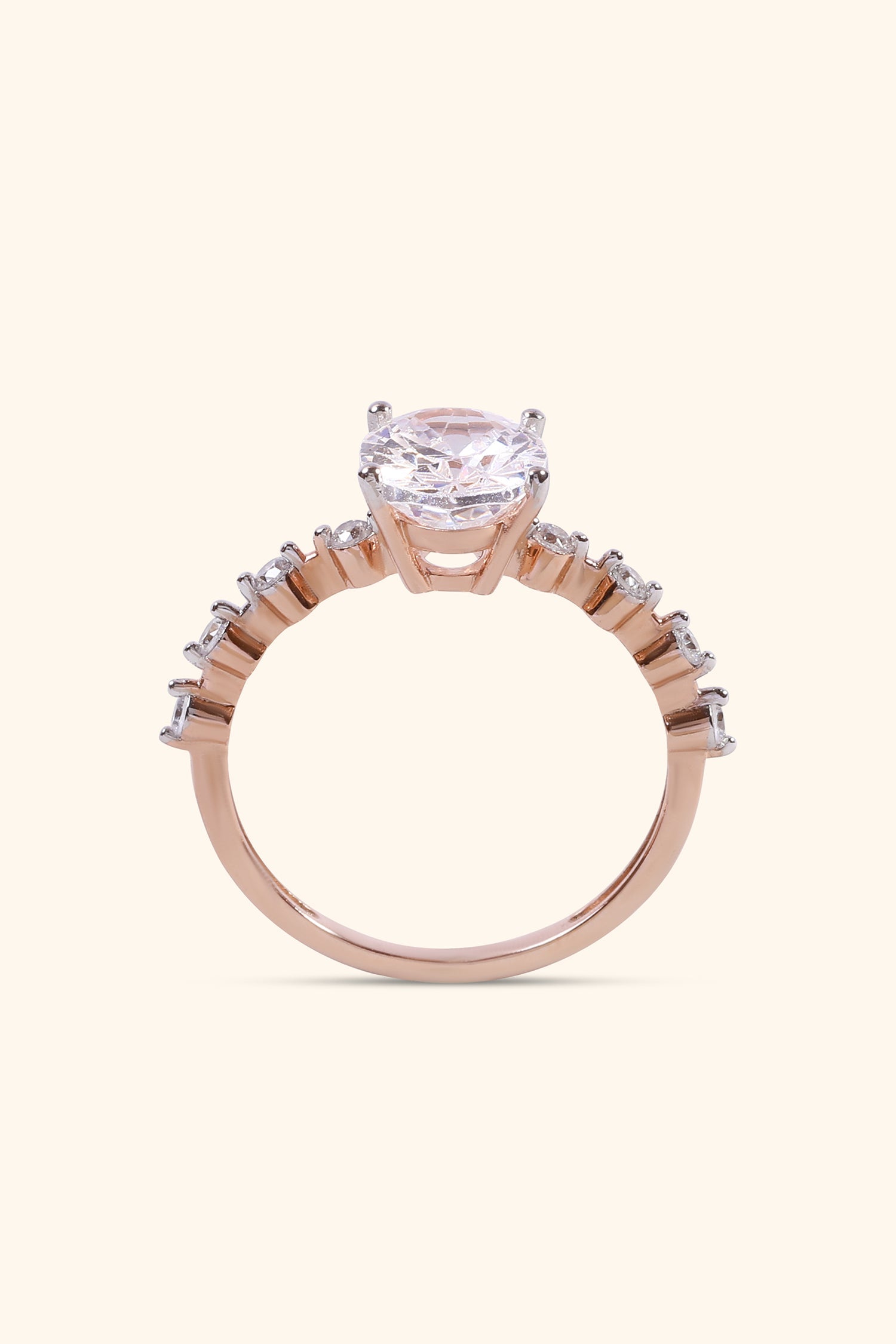 Adelina Oval Solitaire Pavé Ring Value
