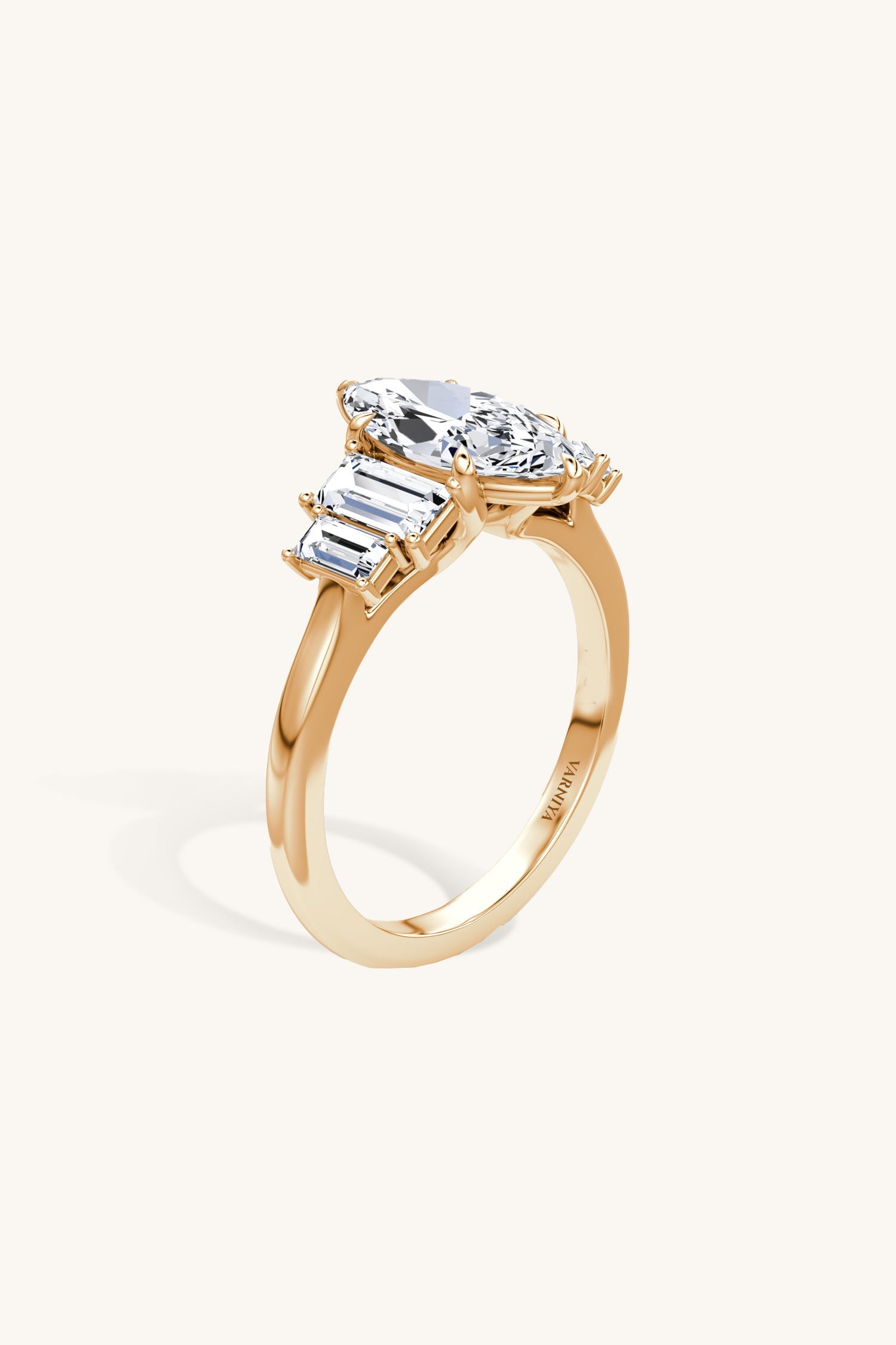 Panchsheel Marquise Solitaire Ring