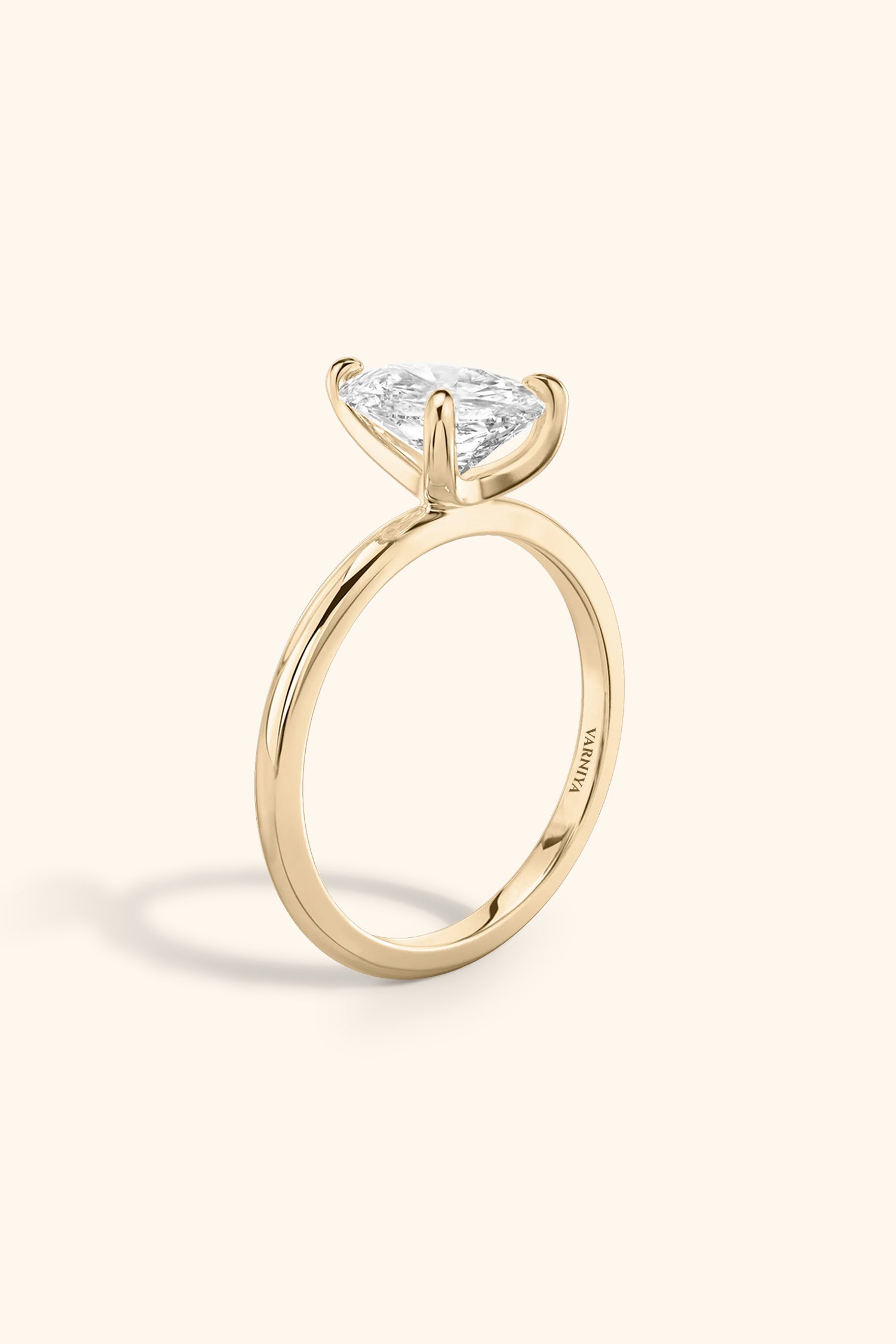 4 Prong Classic Grace Pear Solitaire Ring Value