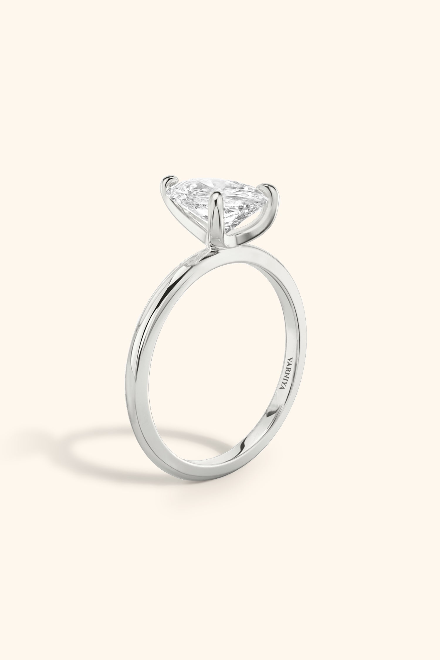 4 Prong Classic Grace Pear Solitaire Ring Value