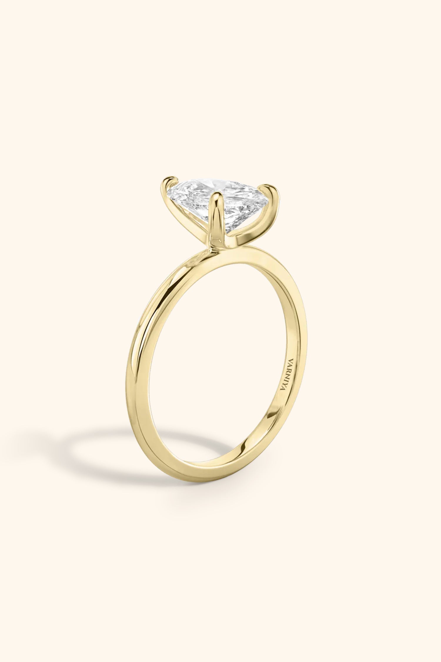 4 Prong Classic Grace Pear Solitaire Ring Value