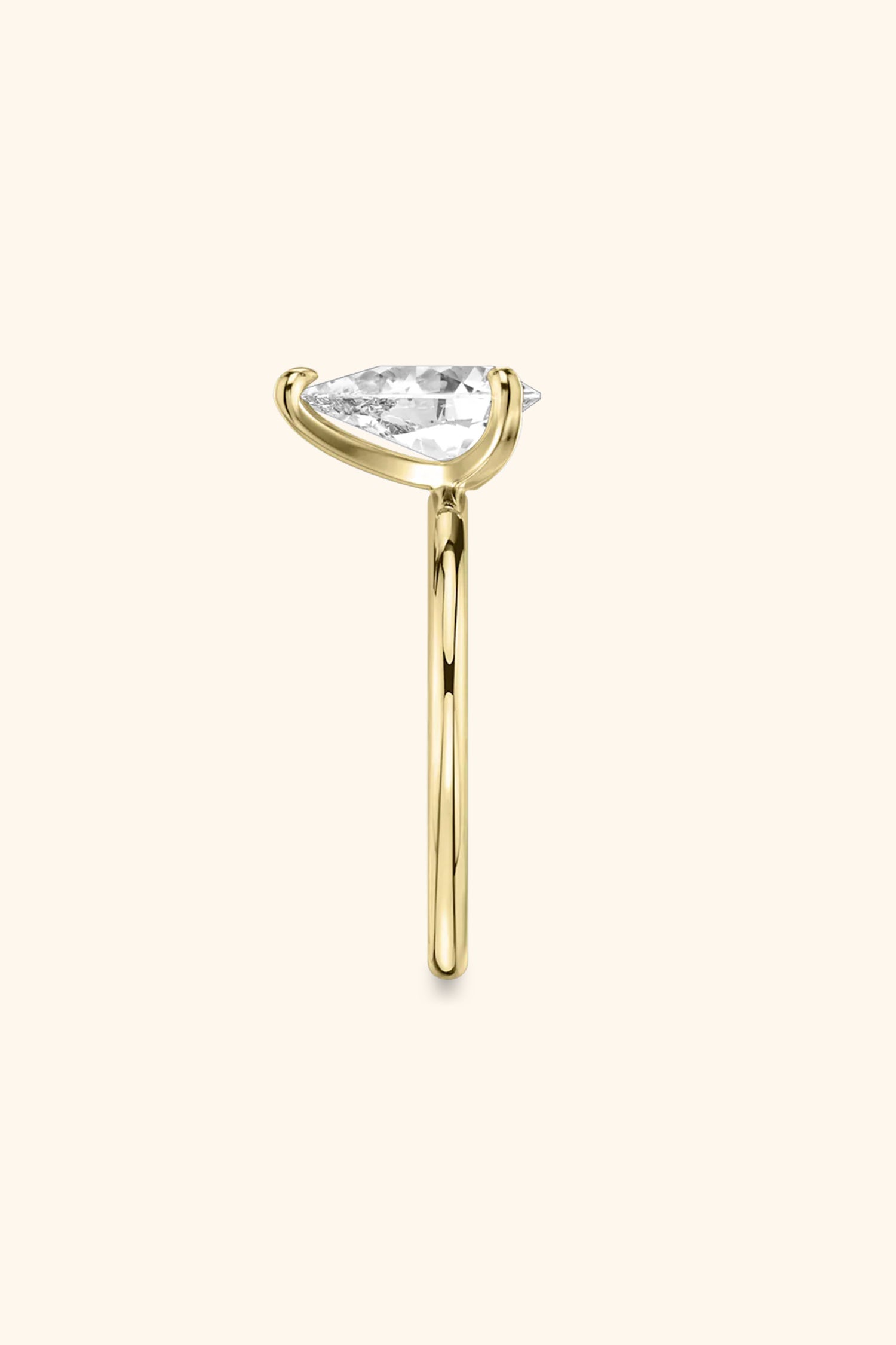 4 Prong Classic Grace Pear Solitaire Ring Value