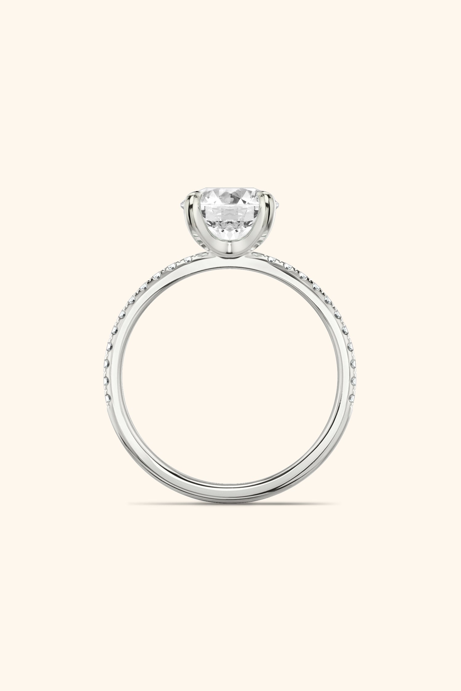 4 Prong Classic Grace Round Brilliant Solitaire