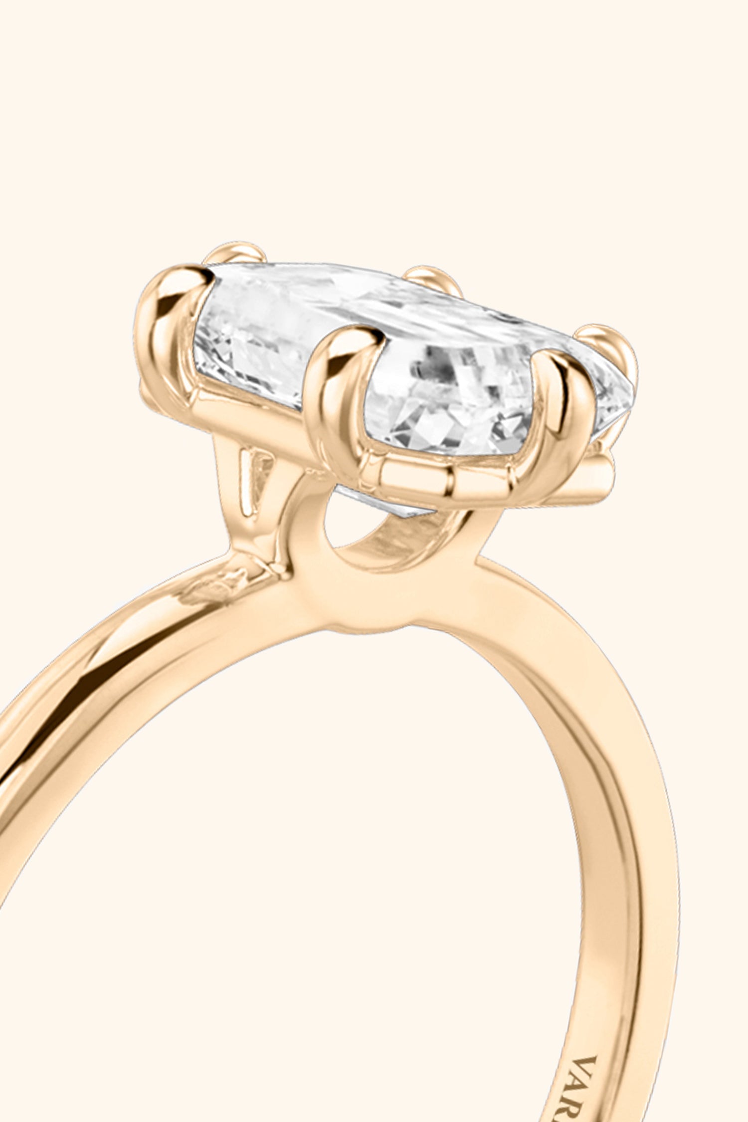 6 Prong Classic Grace with Emerald Solitaire Ring