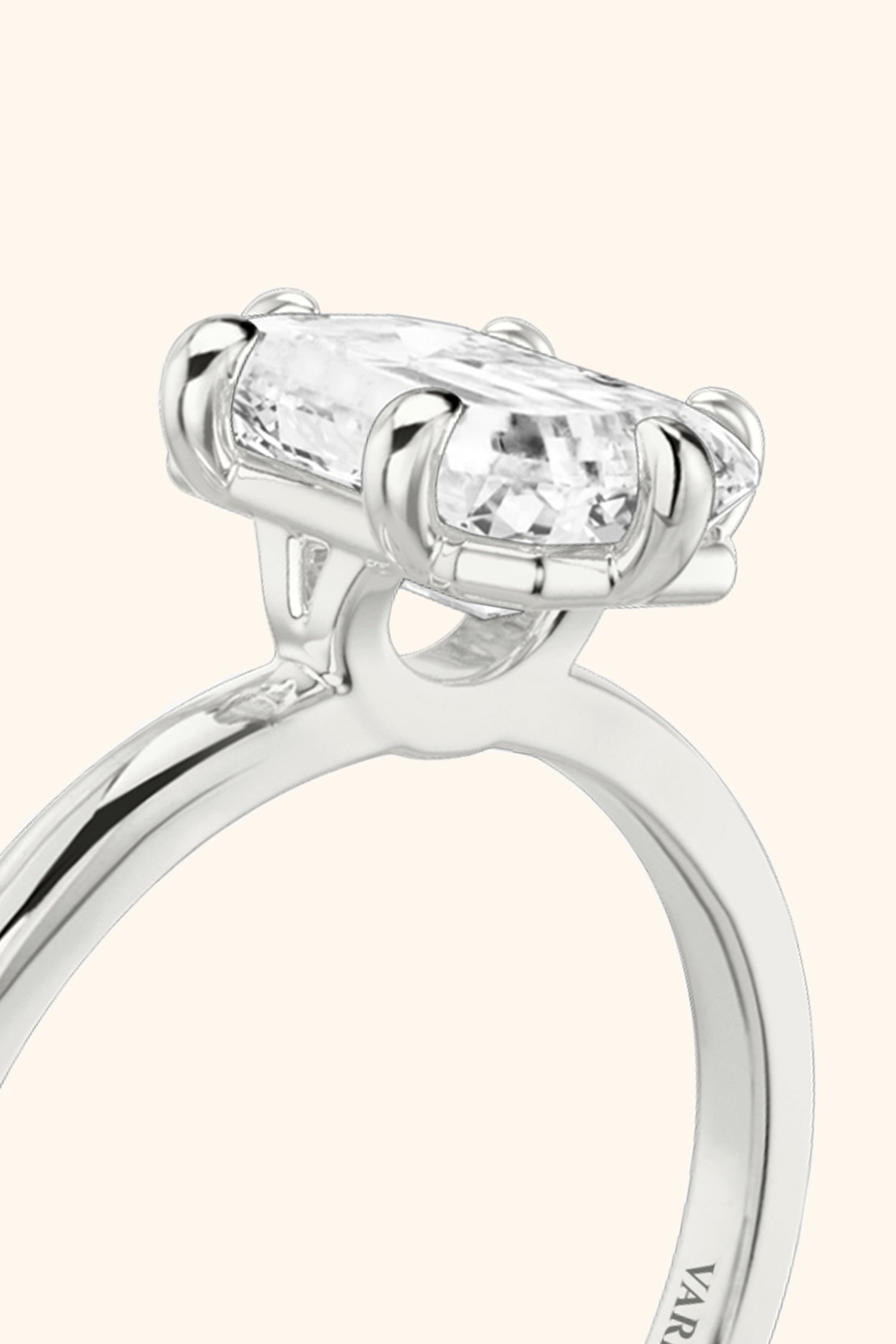 6 Prong Classic Grace with Emerald Solitaire Ring