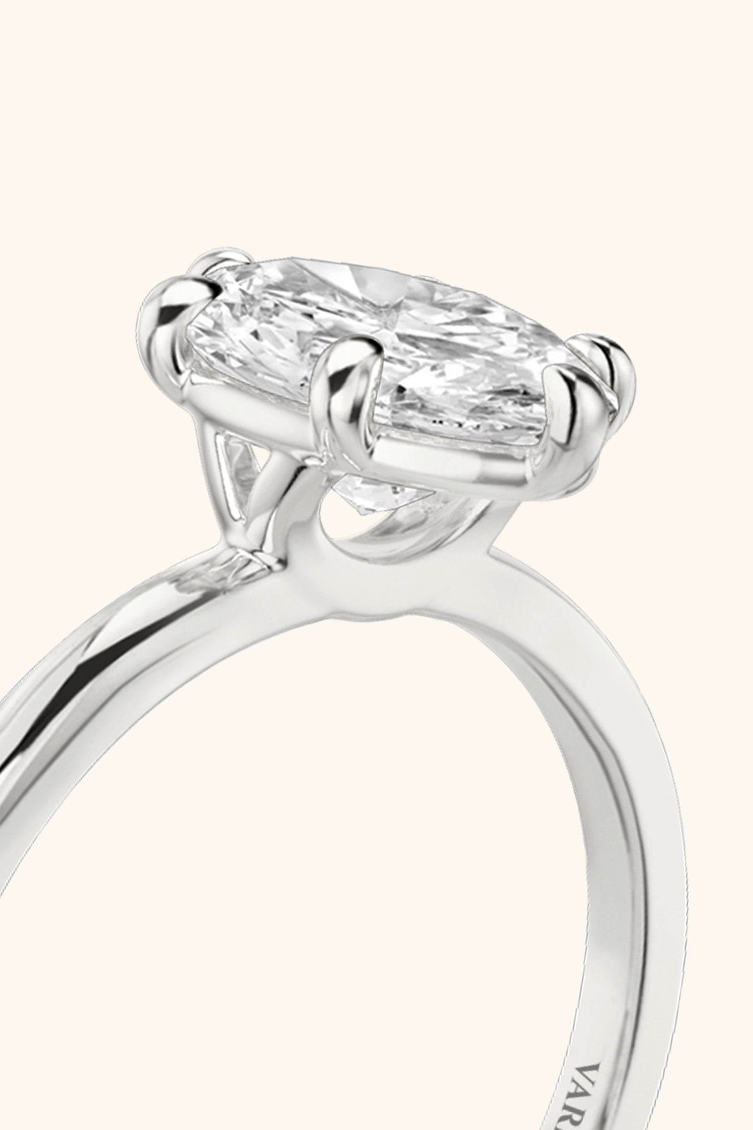 6 Prong Classic Grace Oval Solitaire Ring