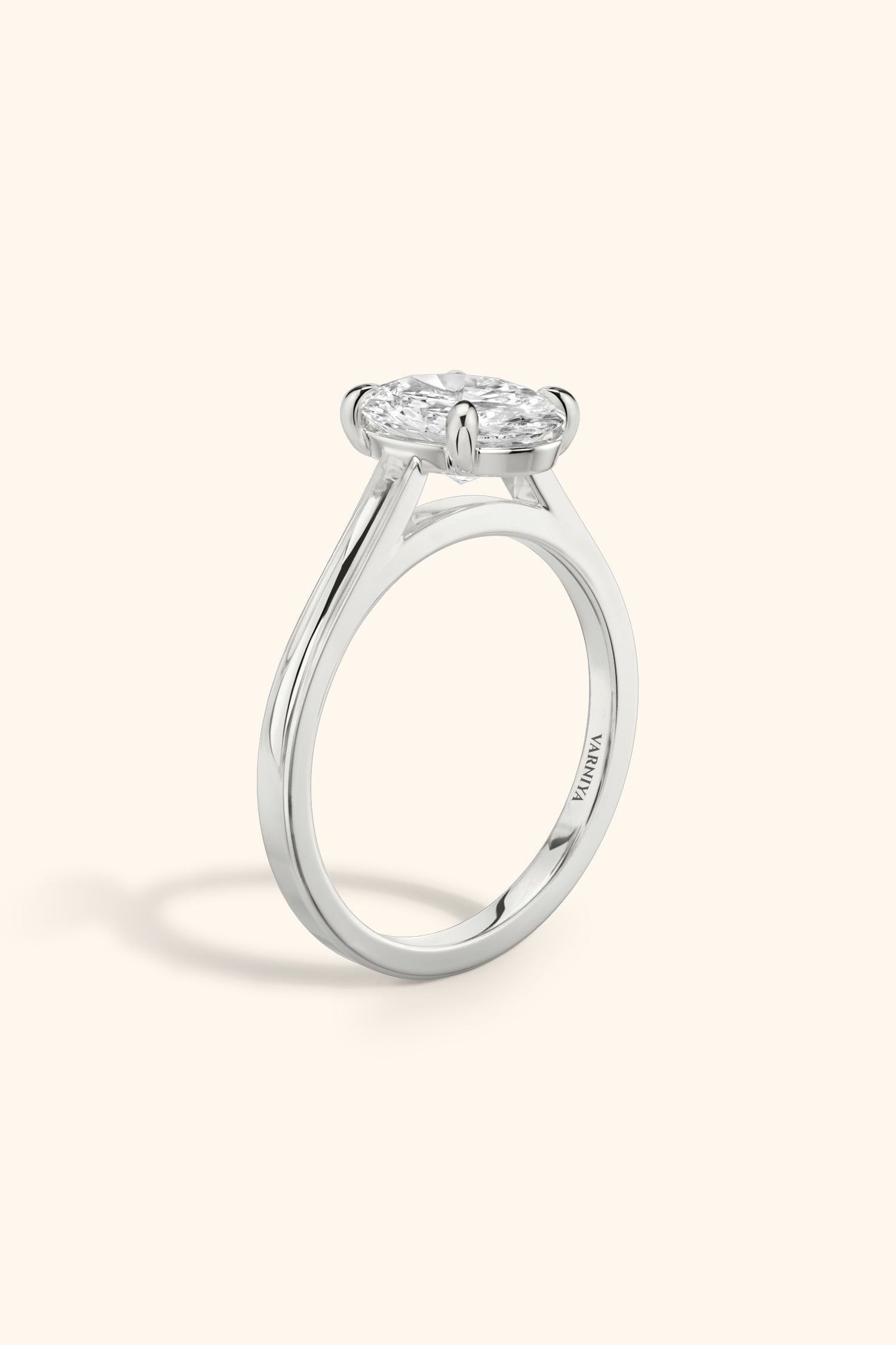 Gopuram Dome with a Oval Solitaire Ring