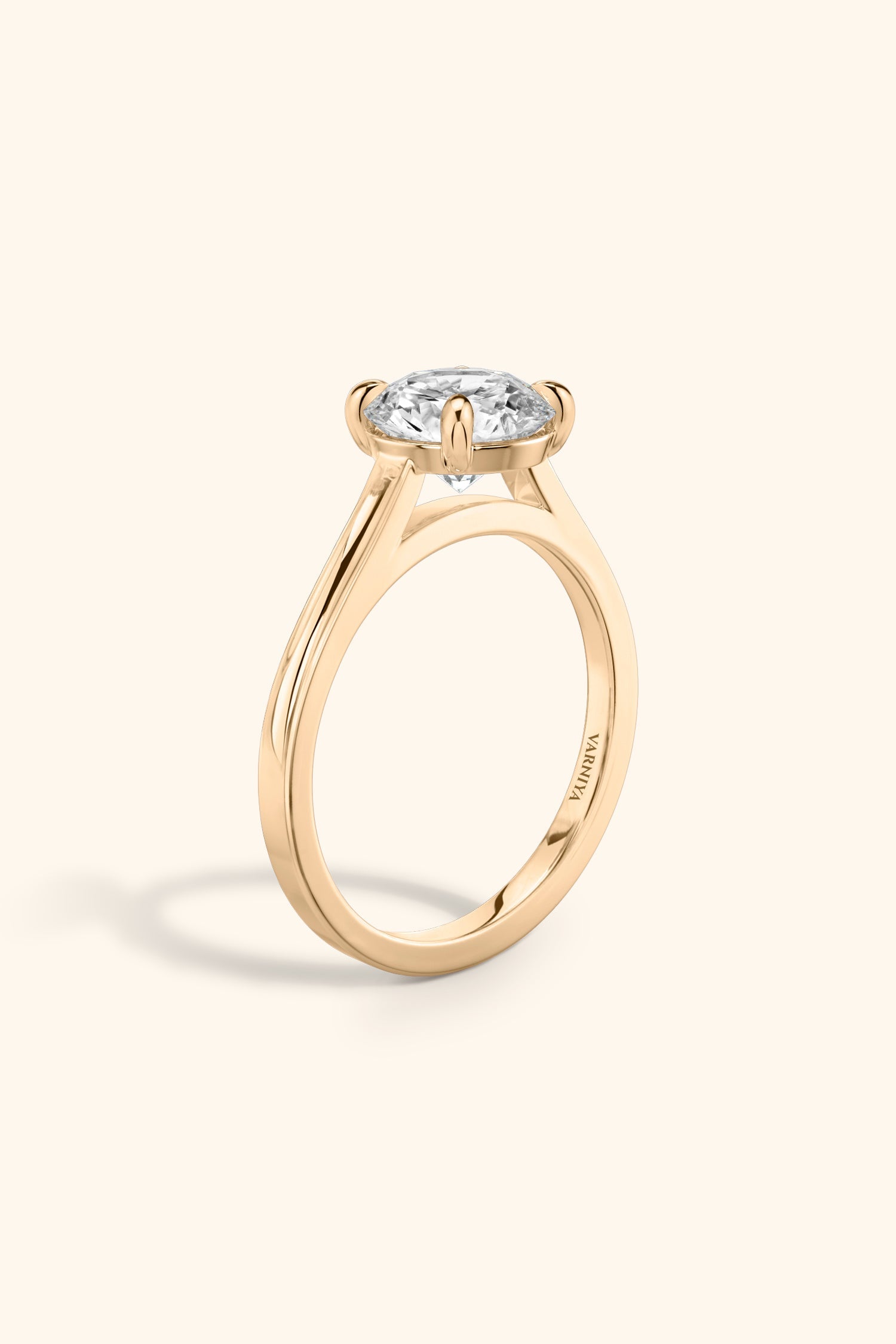 Gopuram Dome with a Round Brilliant Solitaire