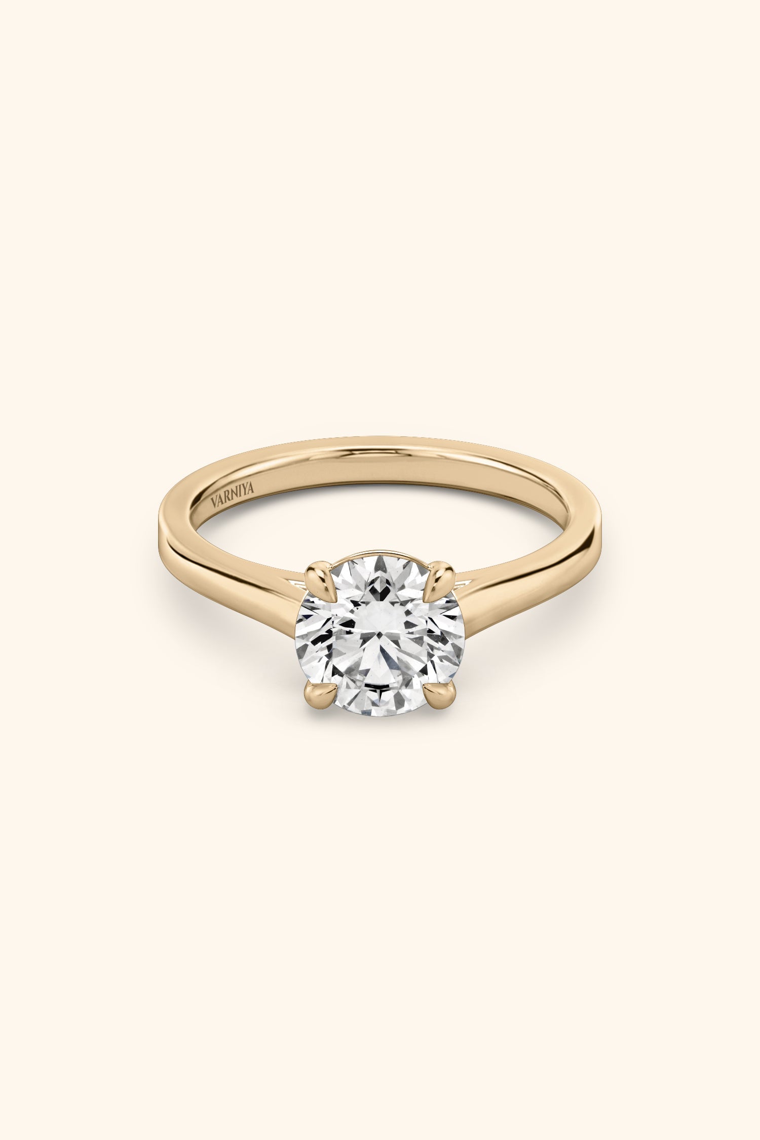 Gopuram Dome with a Round Brilliant Solitaire