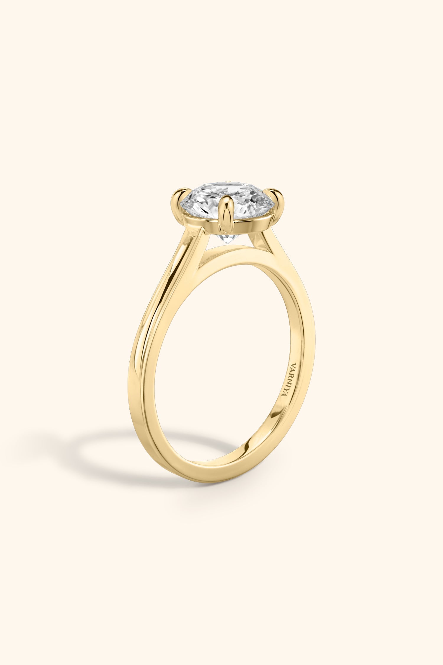 Gopuram Dome with a Round Brilliant Solitaire