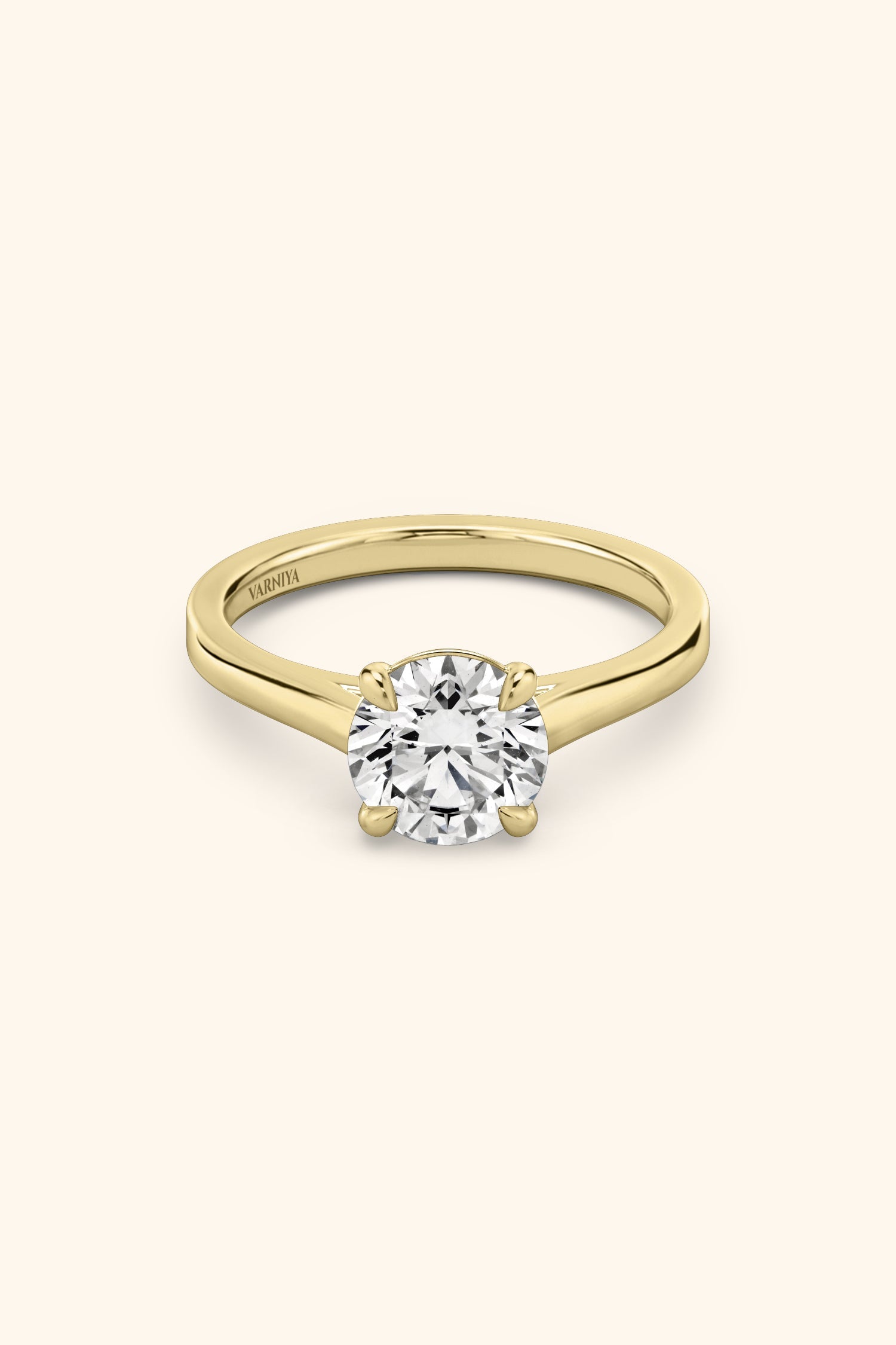 Gopuram Dome with a Round Brilliant Solitaire