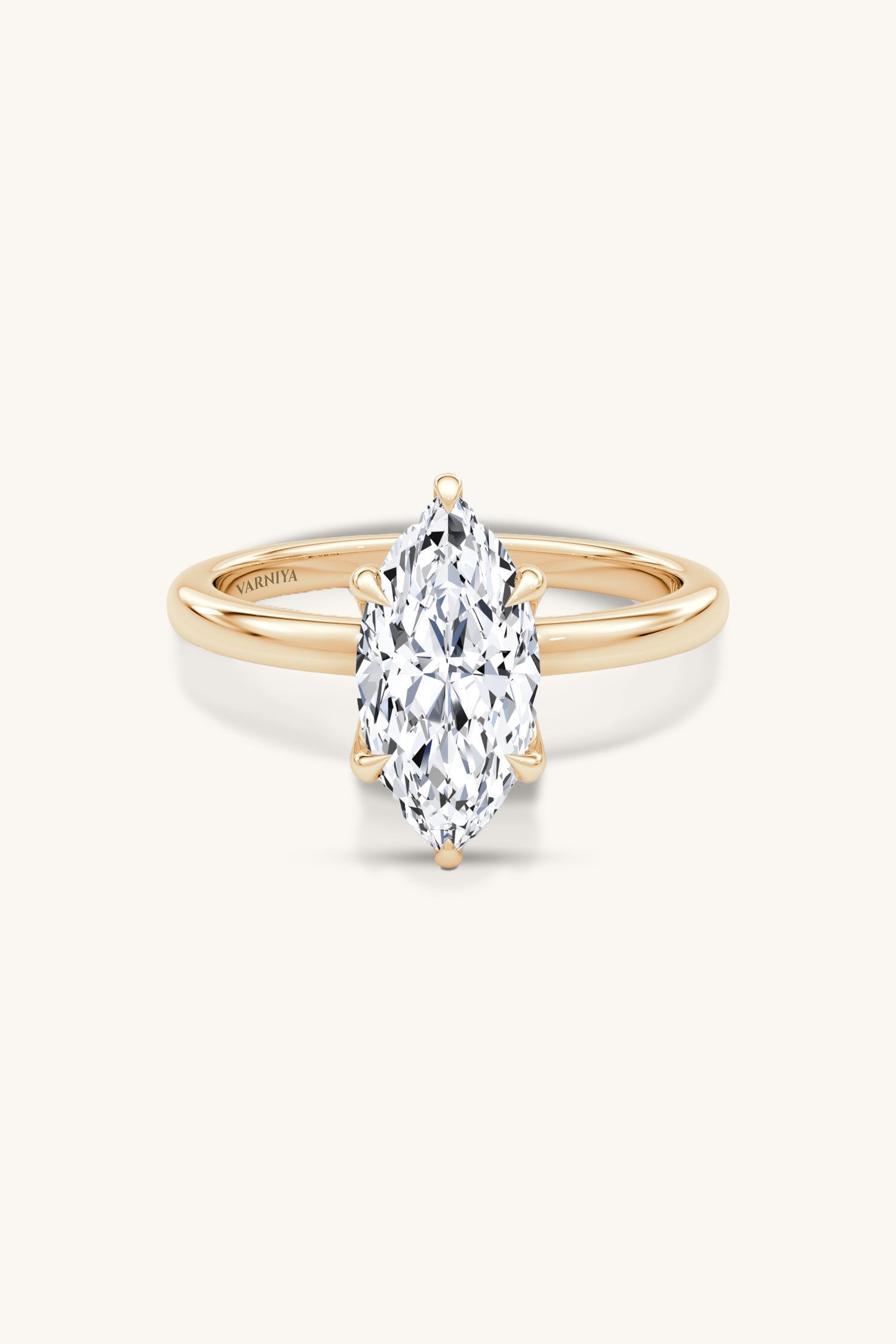Bella Luna Halo 2 Carat Marquise Solitaire Ring