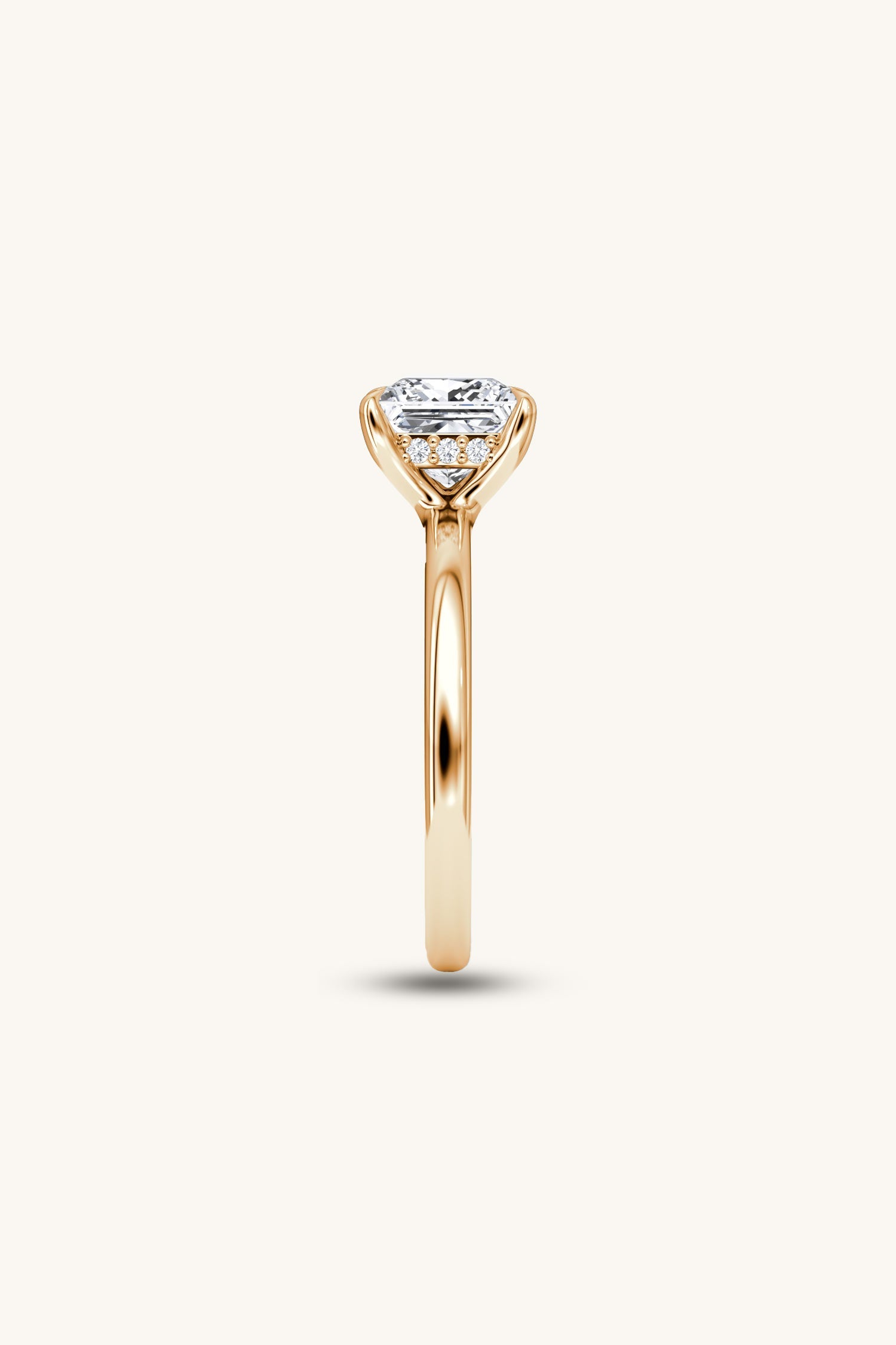 Bella Luna Halo Princess Solitaire Ring