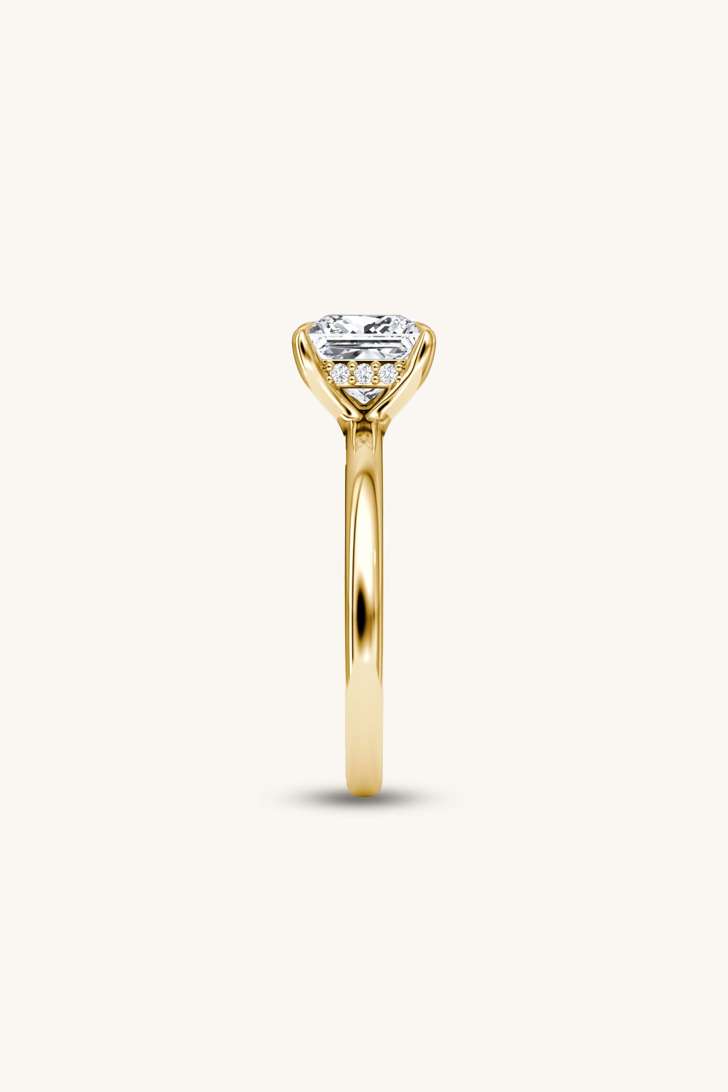Bella Luna Halo Princess Solitaire Ring