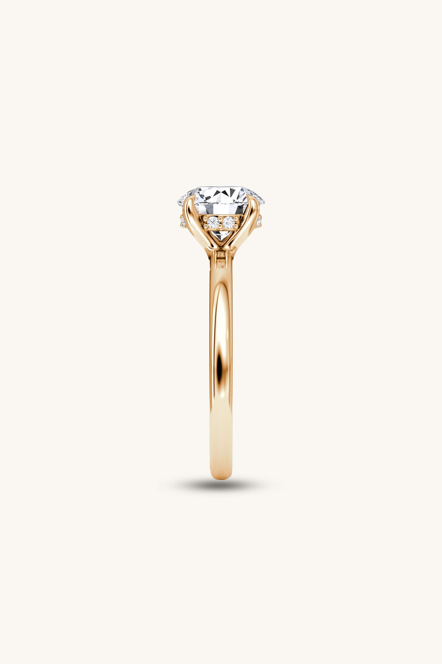 Bella Luna Halo Round Brilliant Solitaire Ring