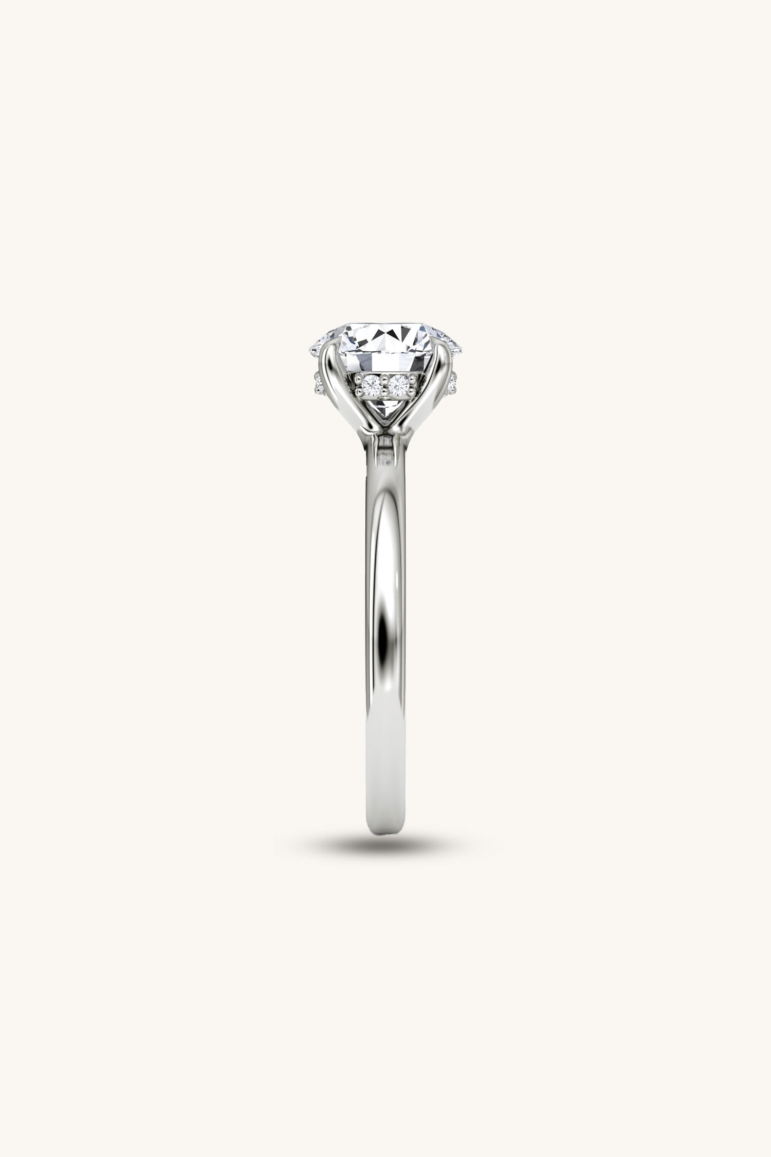Bella Luna Halo with 2 Carat Round Brilliant Solitaire Ring