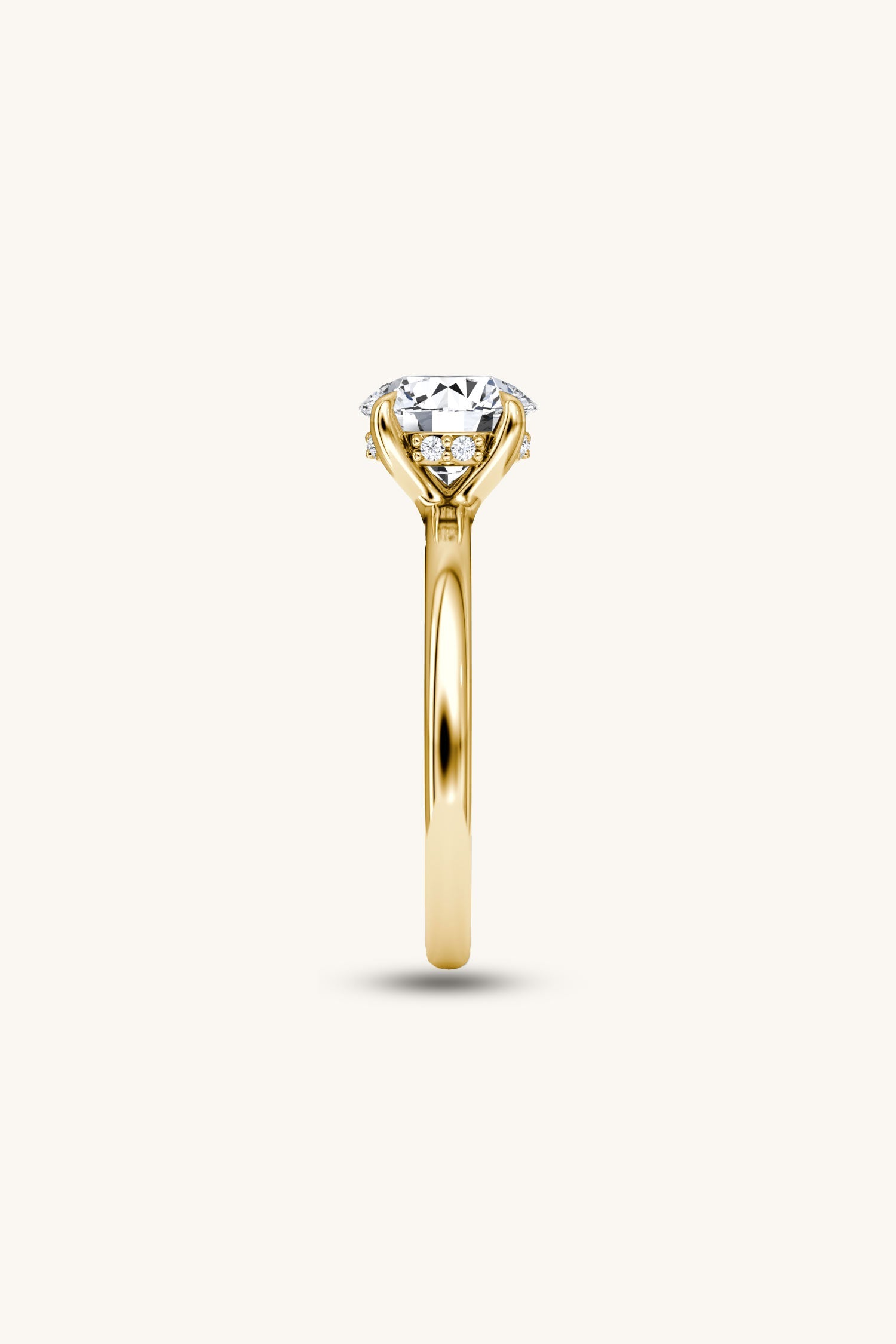 Bella Luna Halo with 2 Carat Round Brilliant Solitaire Ring