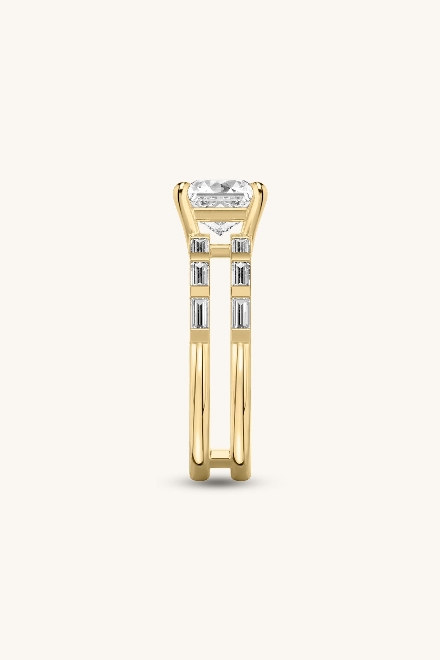 Bicephal Princess French Pavé Ring