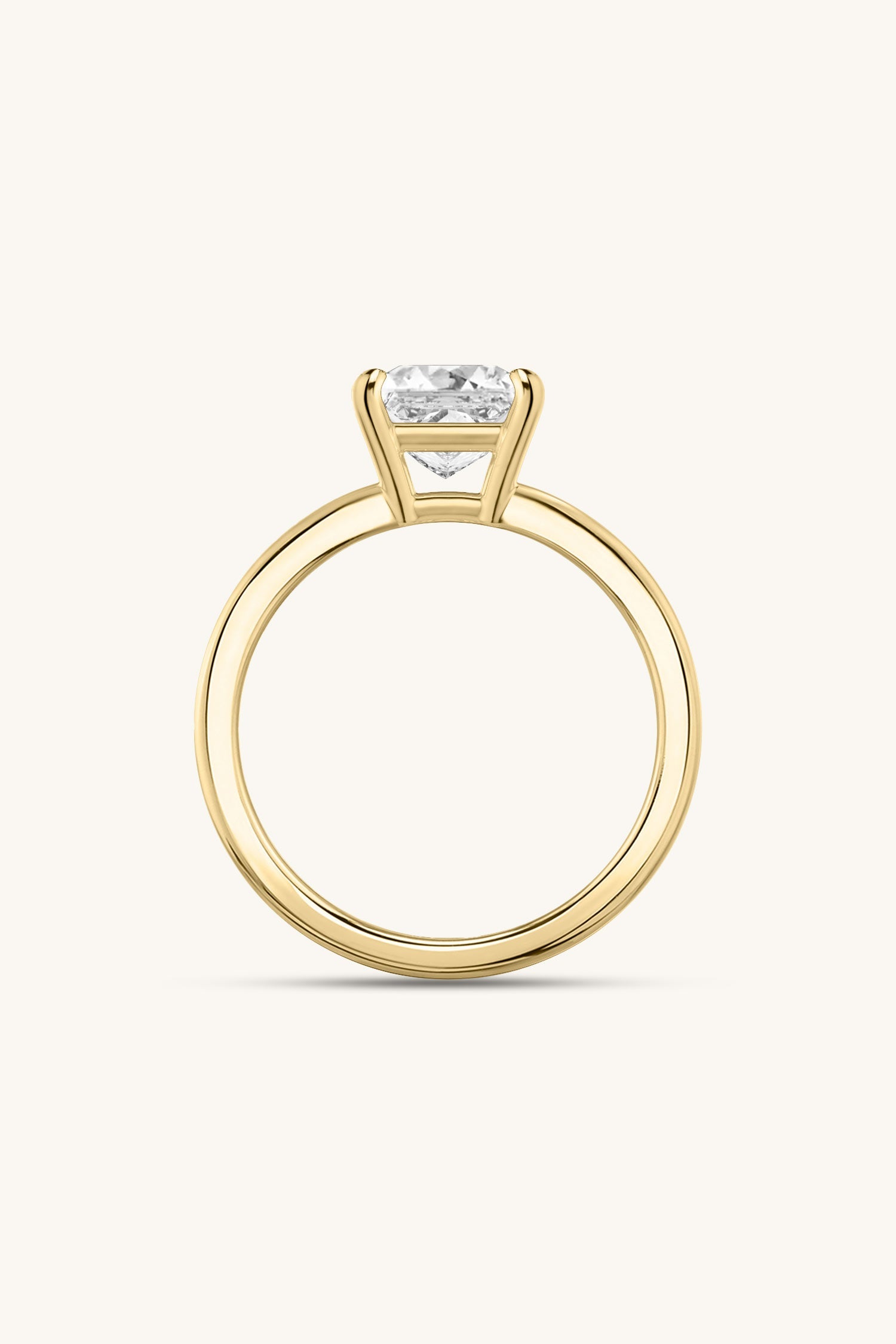 DULCE HALO ROUND BRILLIANT SOLITAIRE PAVÉ RING