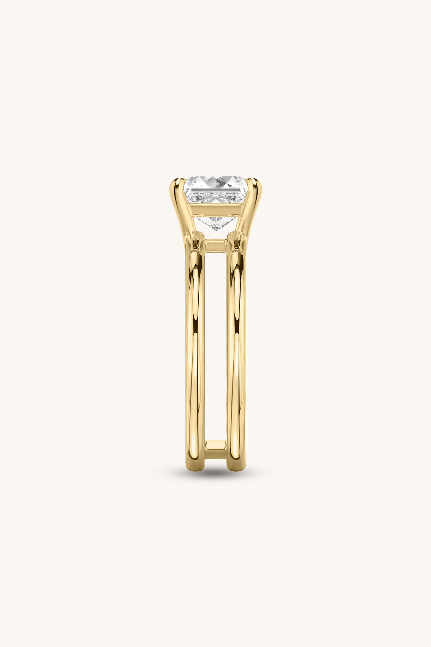 DULCE HALO ROUND BRILLIANT SOLITAIRE PAVÉ RING