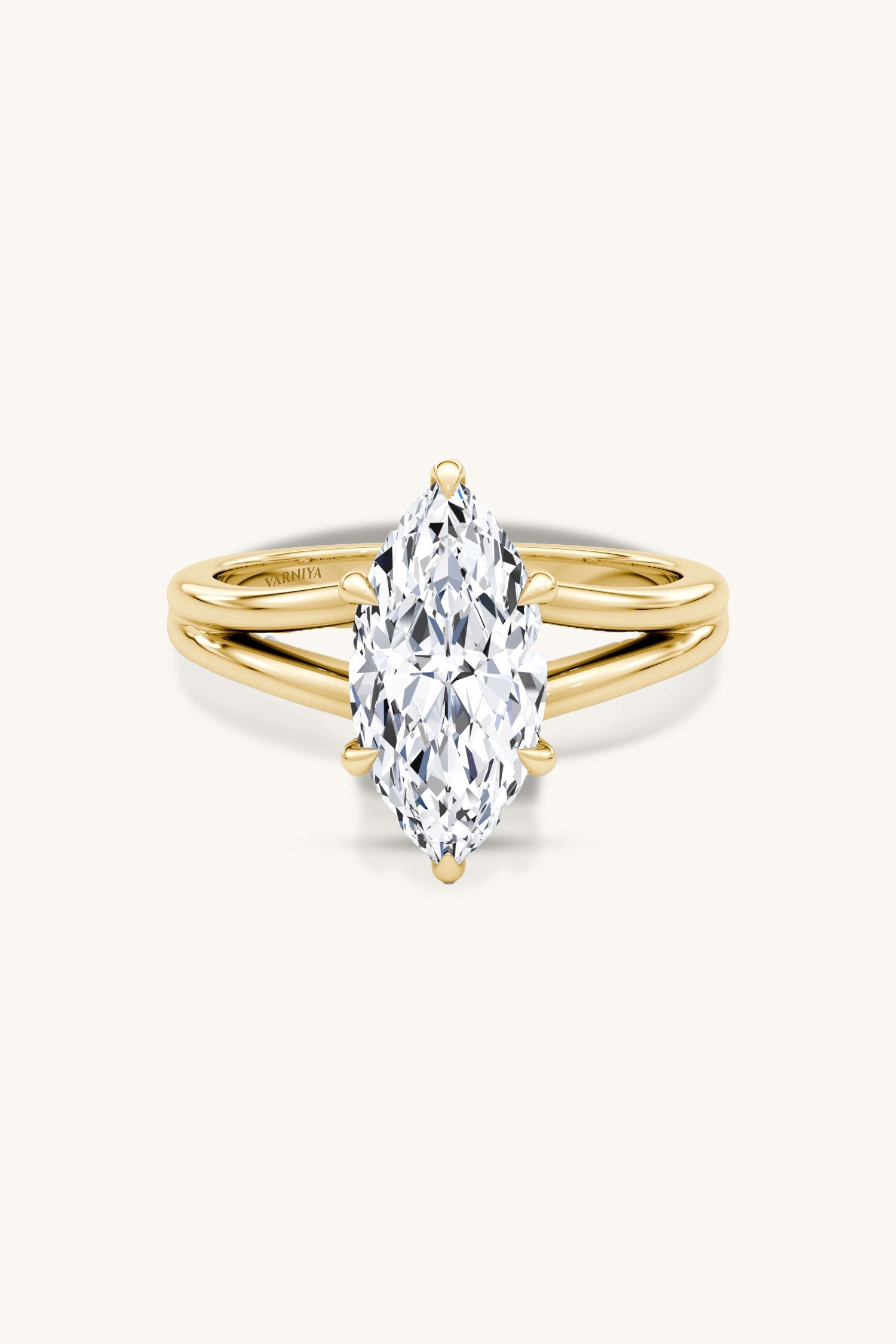 Dulce Halo Marquise Solitaire Ring