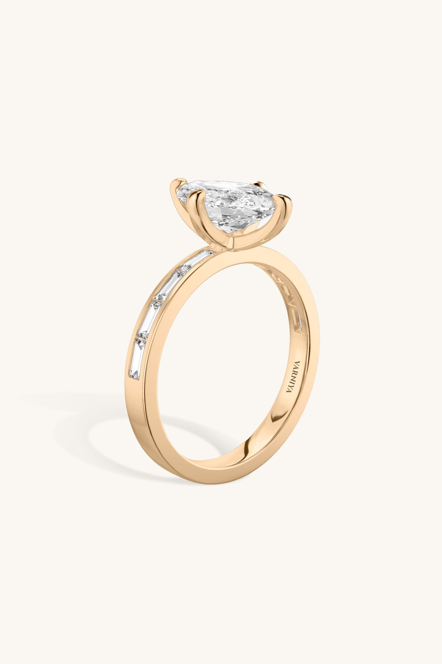Sequinne Marquise Channel Pavé Band