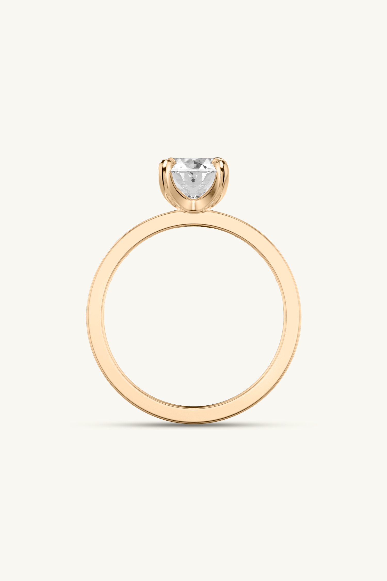 Sequinne Oval Channel Pavé Band