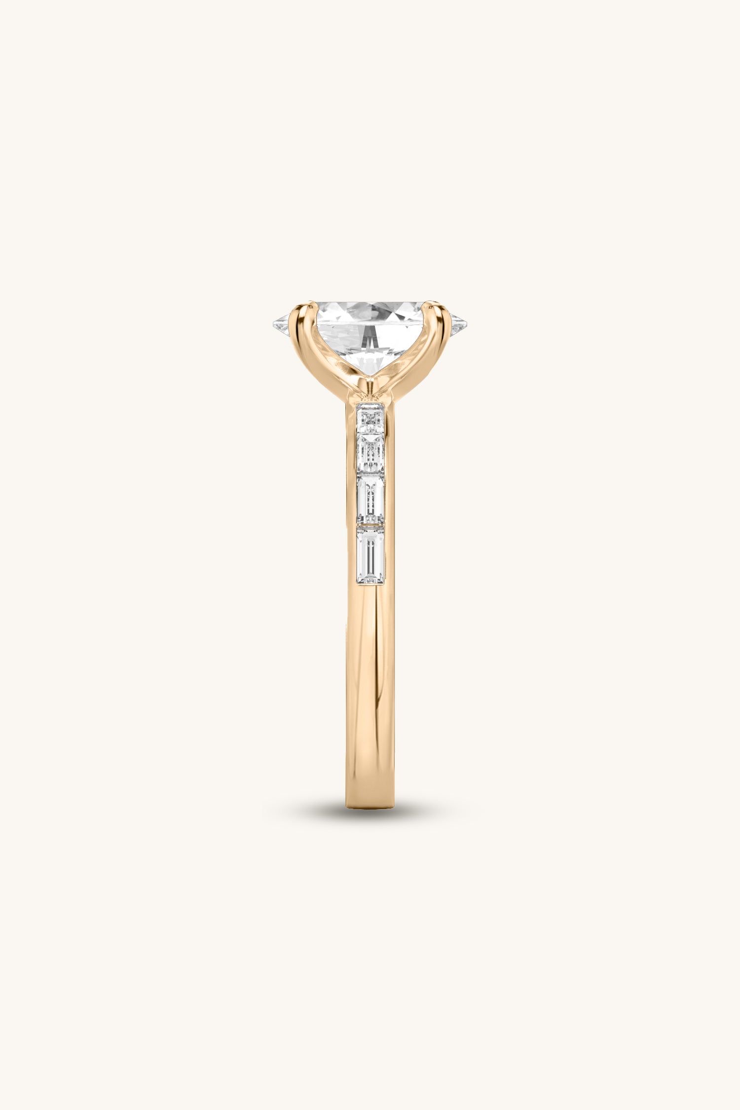 Sequinne Oval Channel Pavé Band