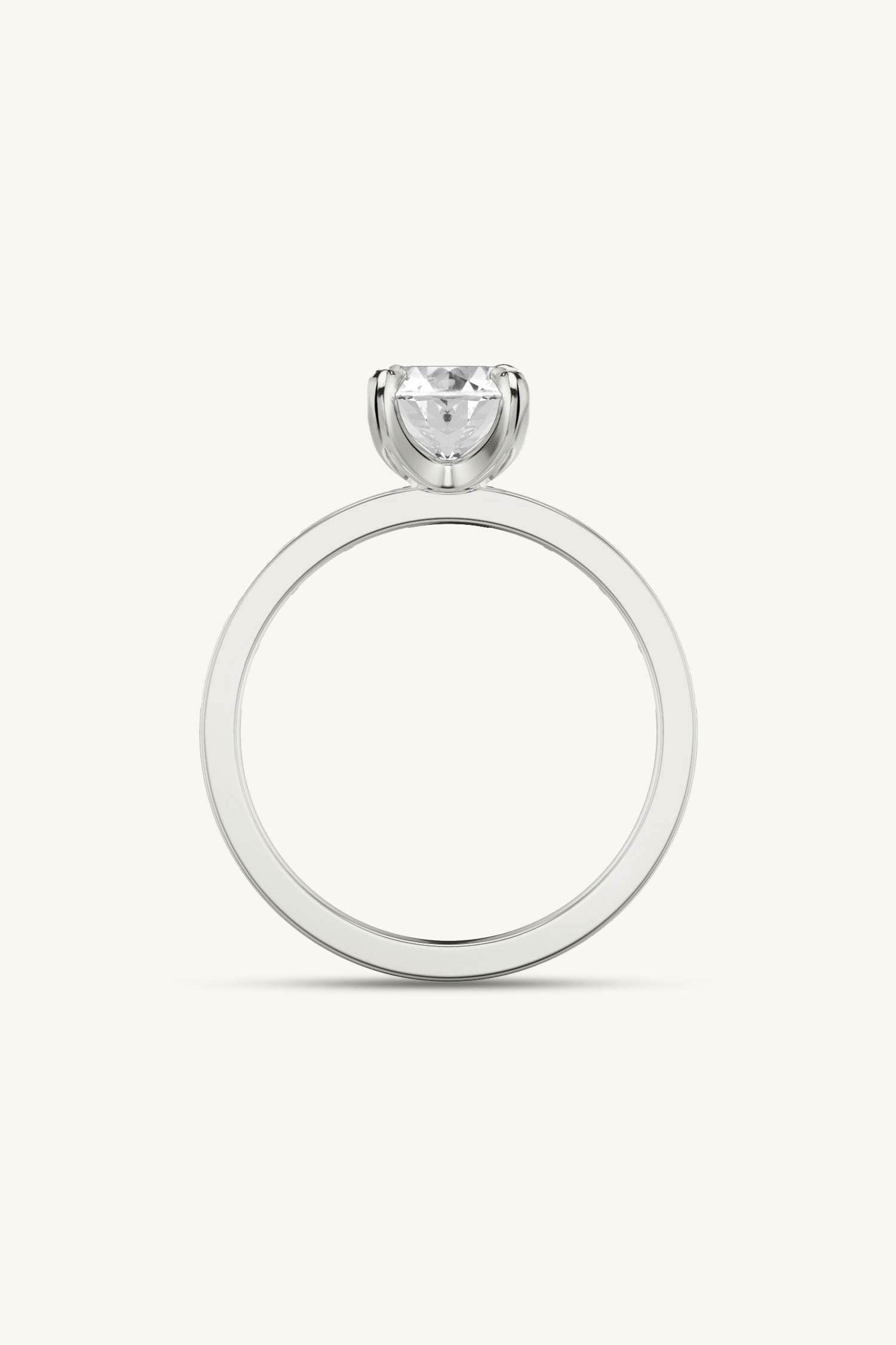 Sequinne Oval Channel Pavé Band