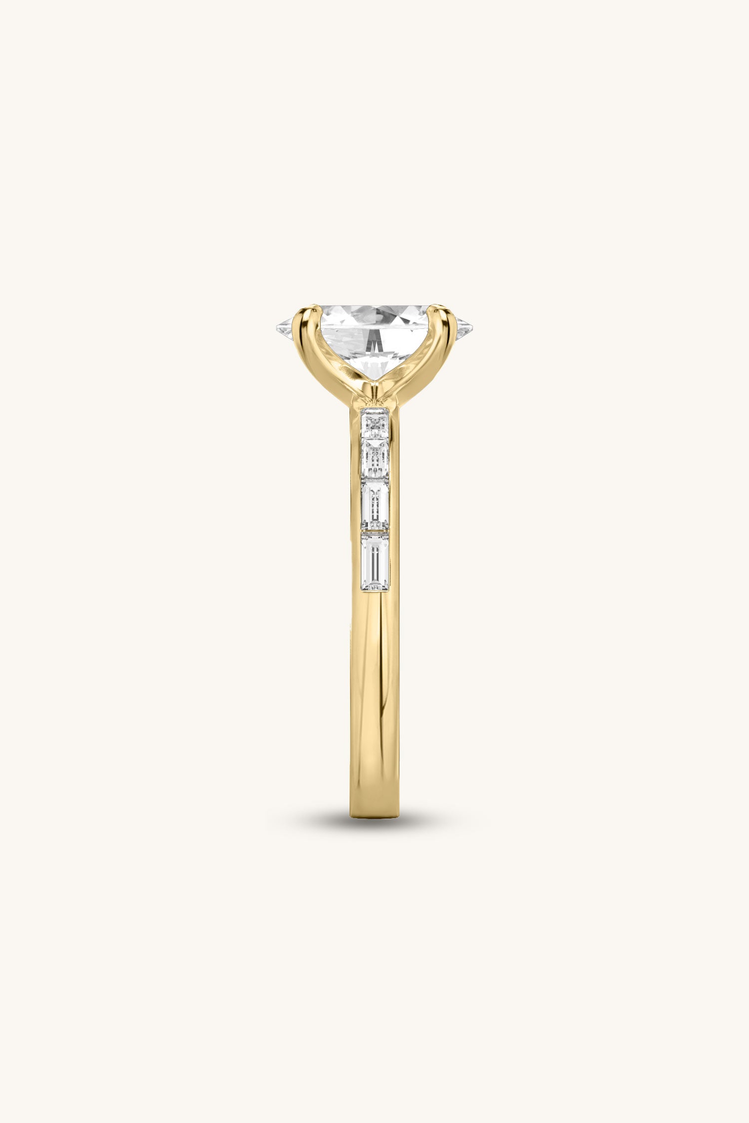 Sequinne Oval Channel Pavé Band