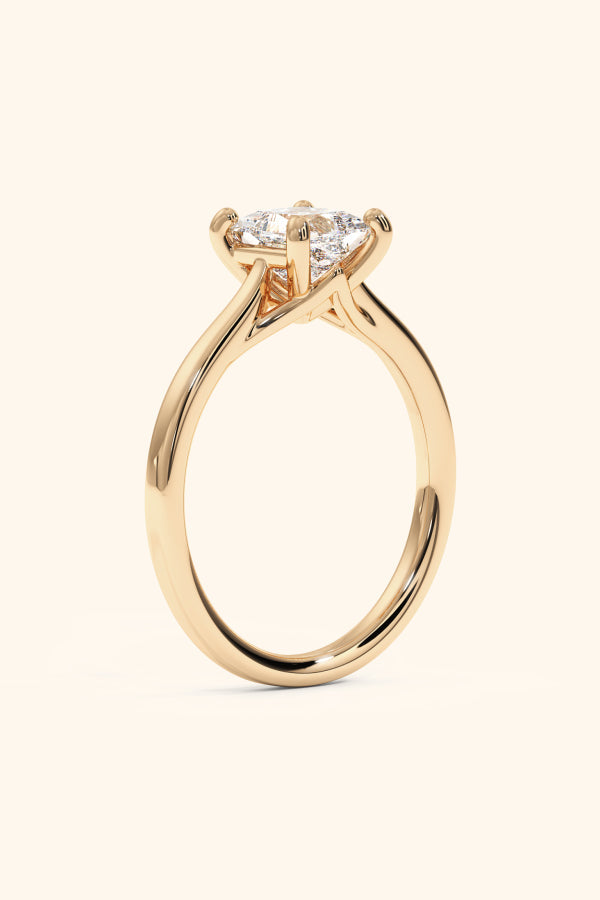 Valentina Ring with a Princess Solitaire