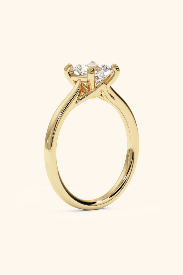 Valentina Ring with a Princess Solitaire