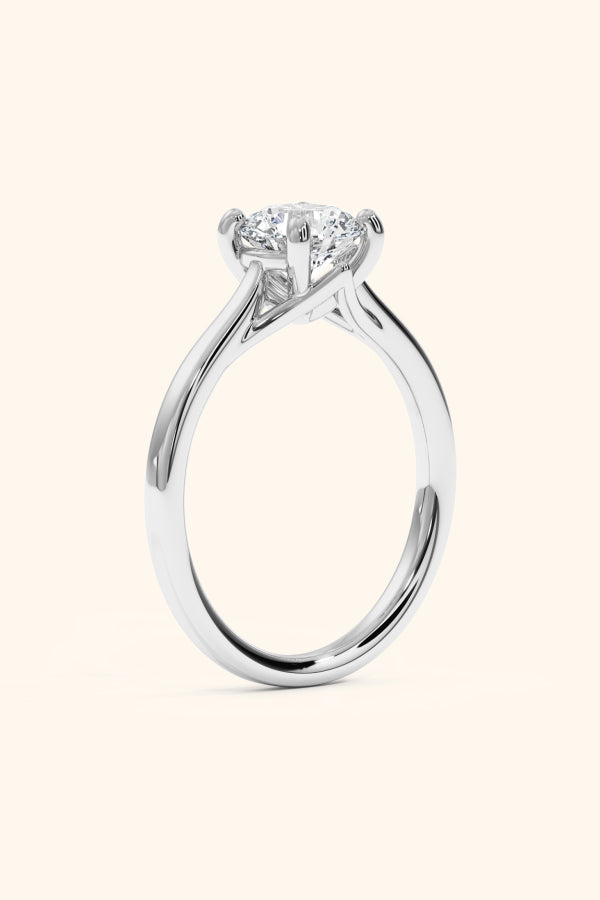 Valentina Ring with a Round Solitaire