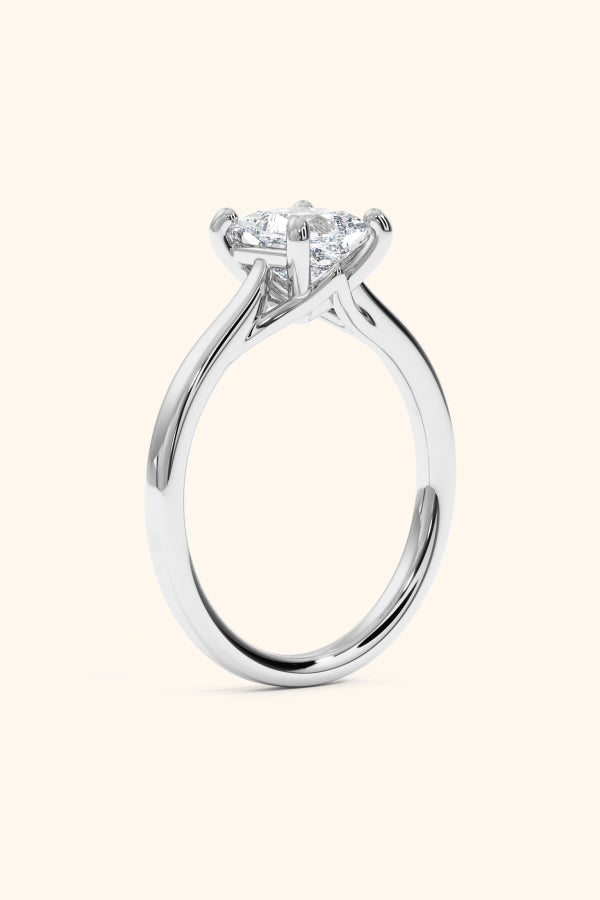 Valentina Ring with a Princess Solitaire