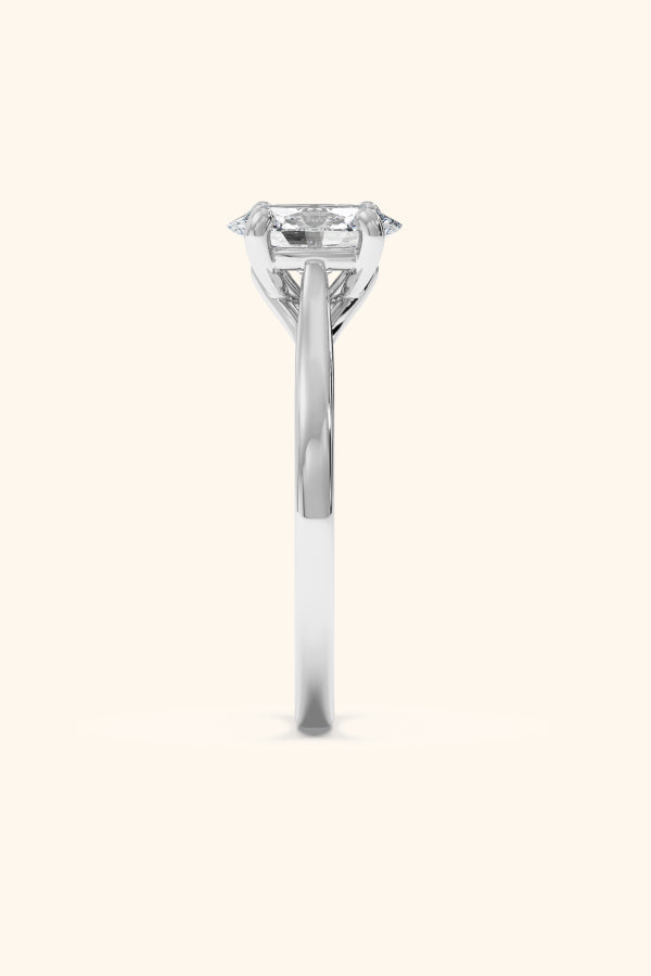 Valentina Ring with an Oval Solitaire