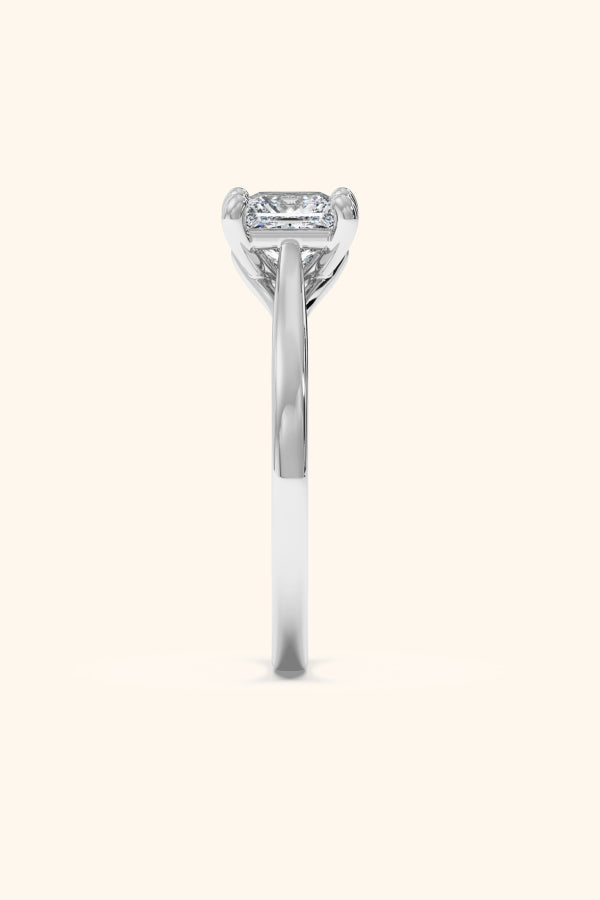 Valentina Ring with a Princess Solitaire