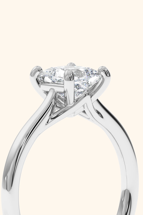 Valentina Ring with a Princess Solitaire