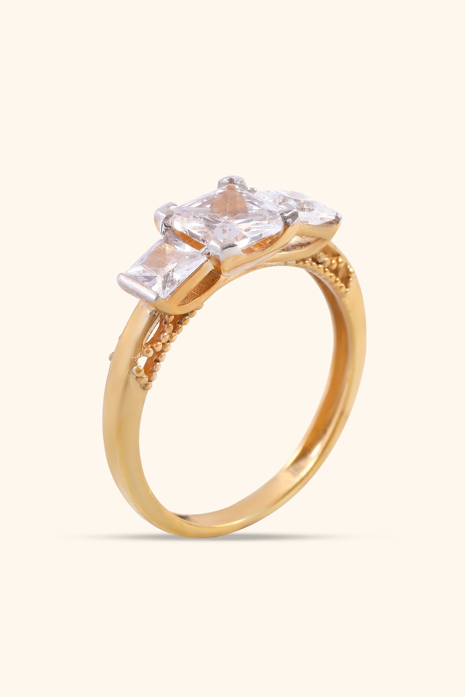 Catalina Trilogy Princess Solitaire Ring