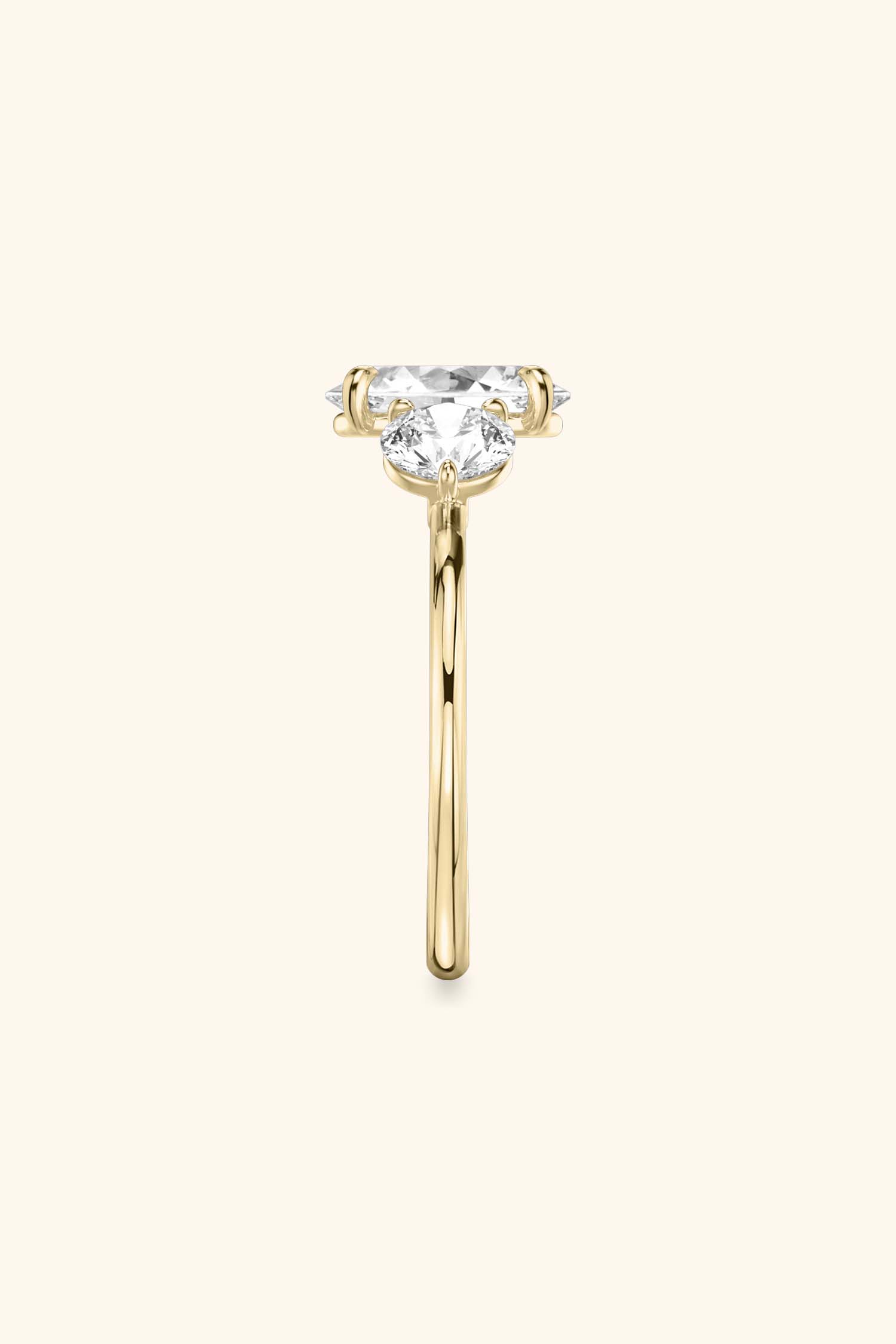 Carat Round Side Stones