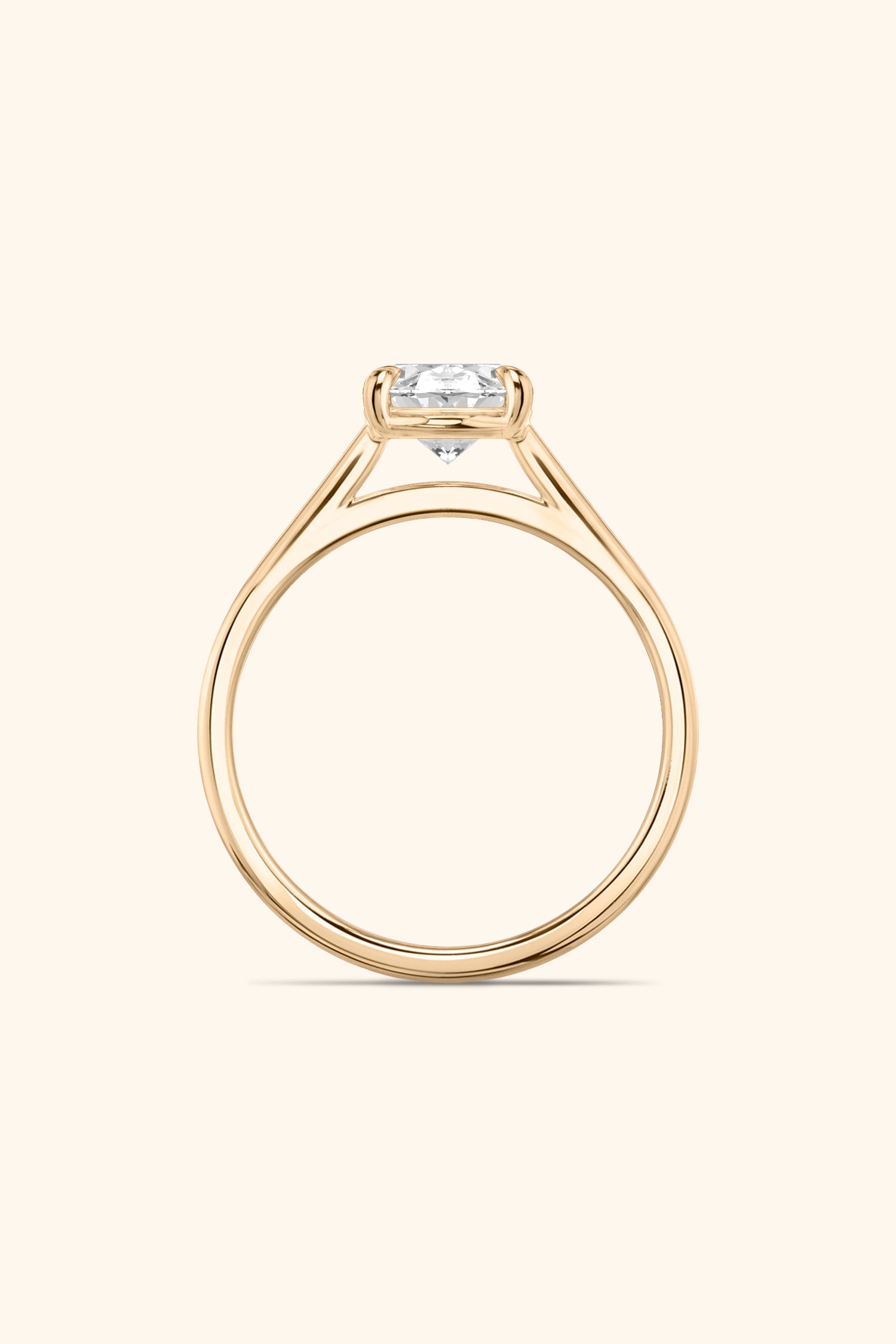 Gopuram Dome with a Oval Solitaire Ring