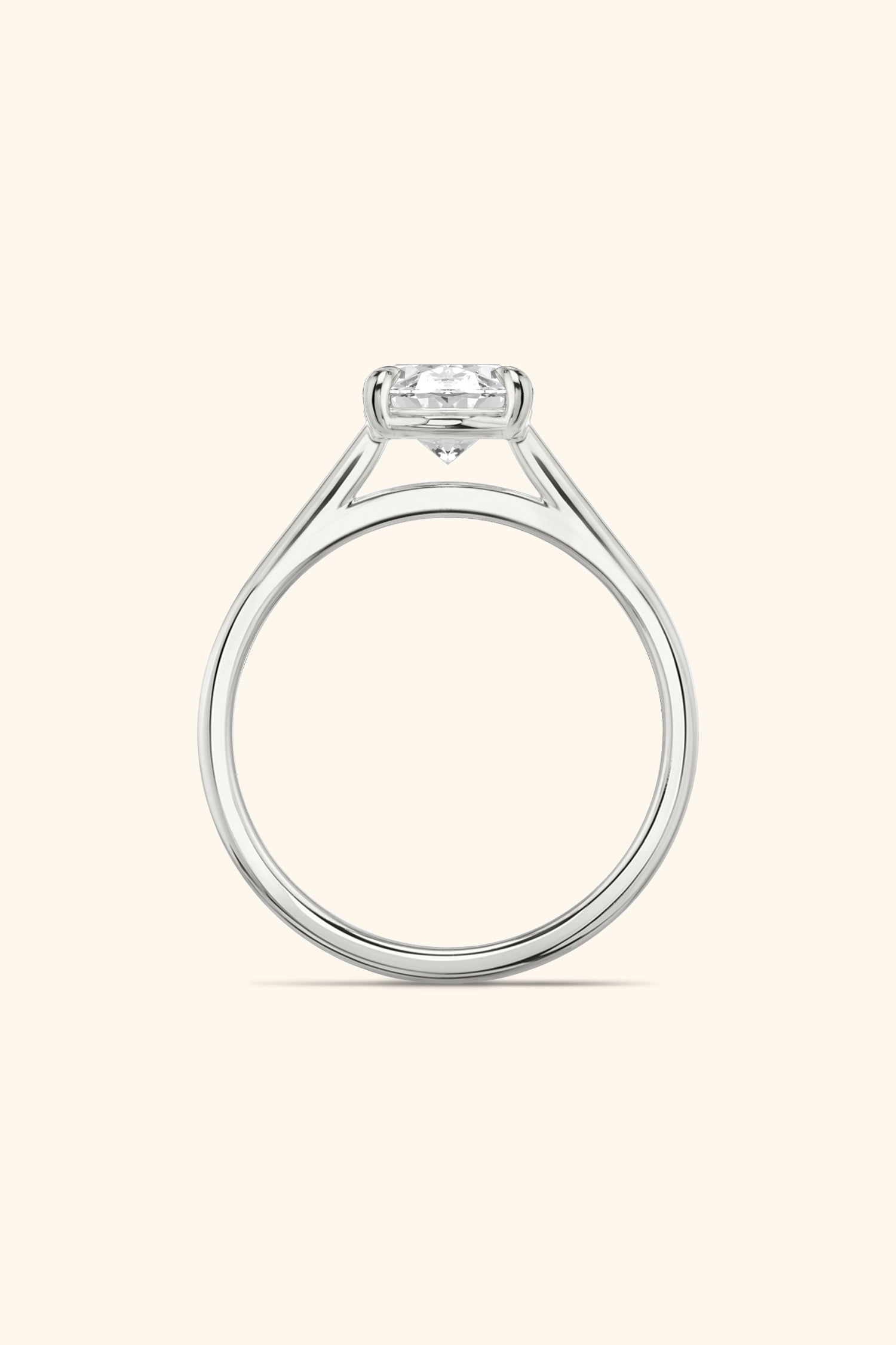 Gopuram Dome with a Oval Solitaire Ring