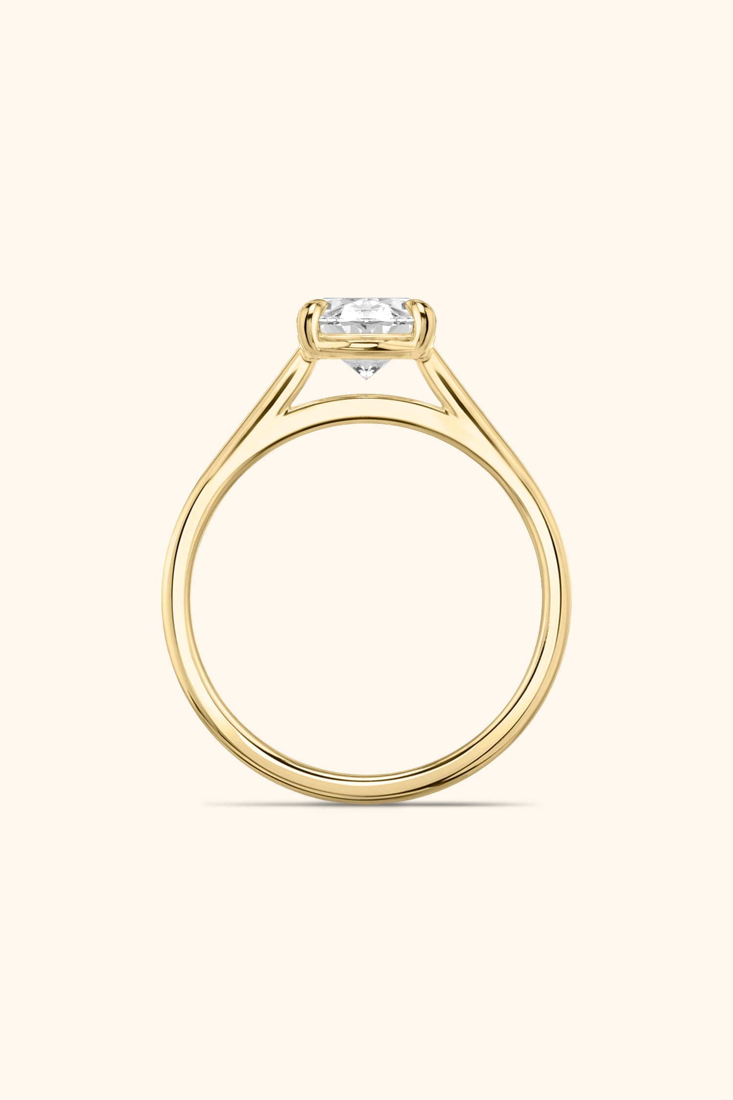 Gopuram Dome with a Oval Solitaire Ring
