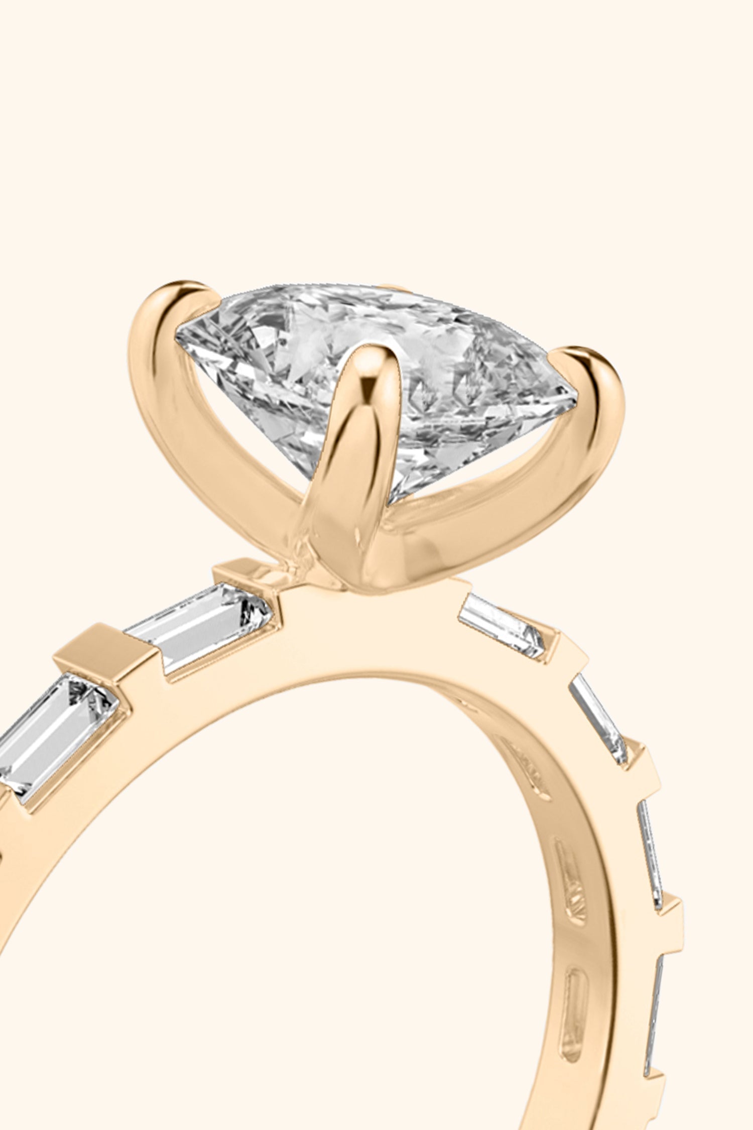 French Bar Embellished with an Asscher Solitaire