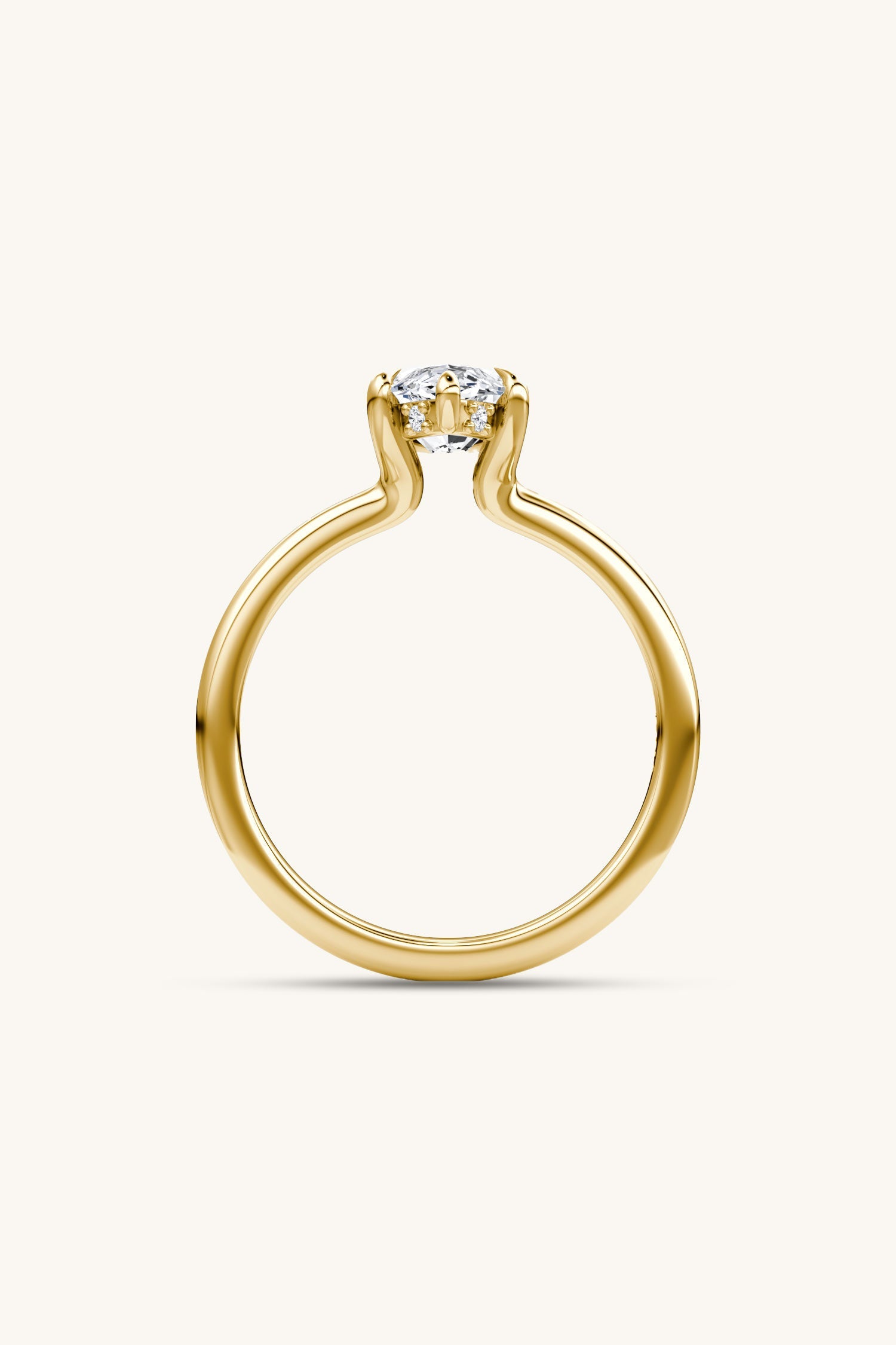Bella Luna Halo Marquise Solitaire Ring