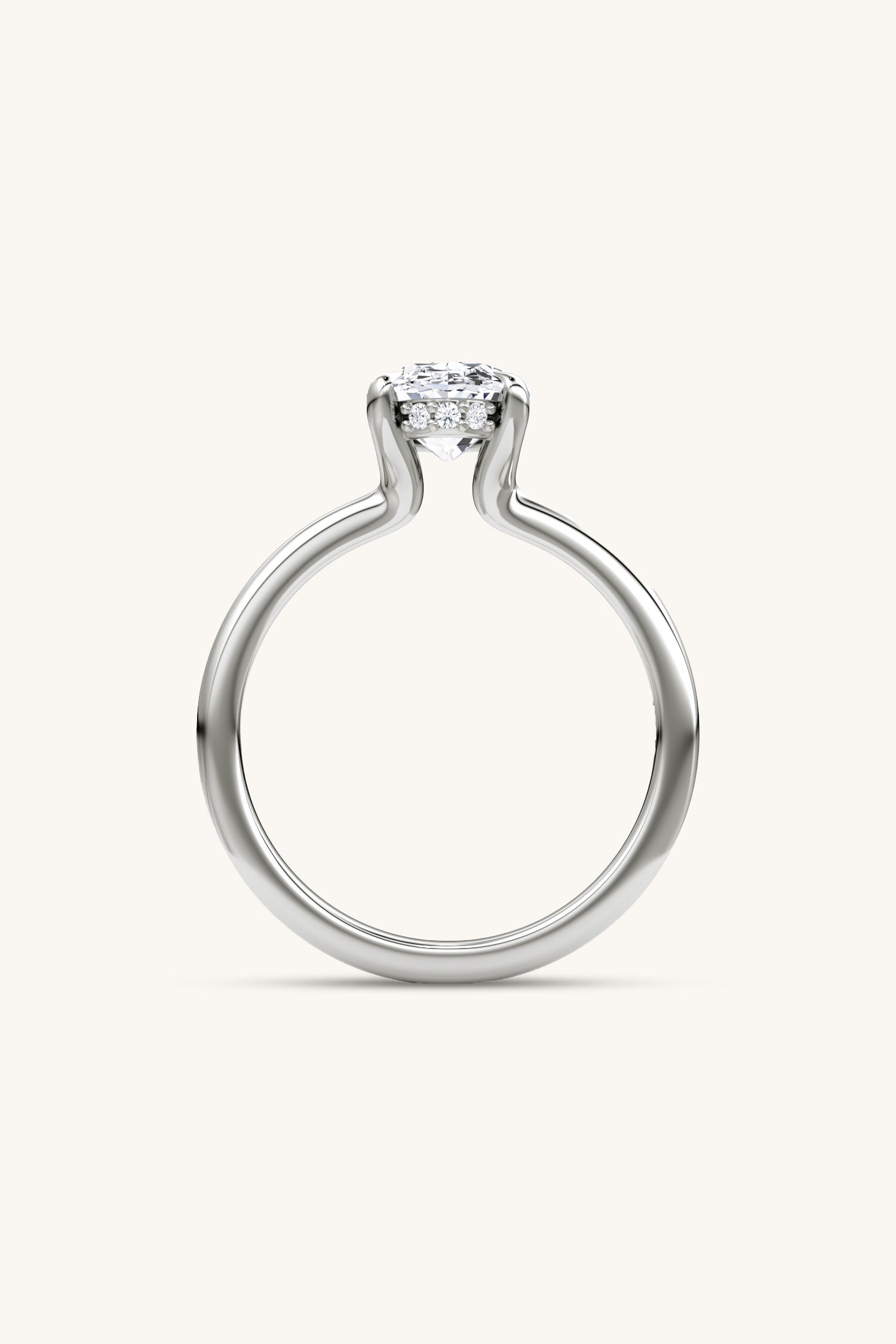 SOLITAIRE PAVÉ RING