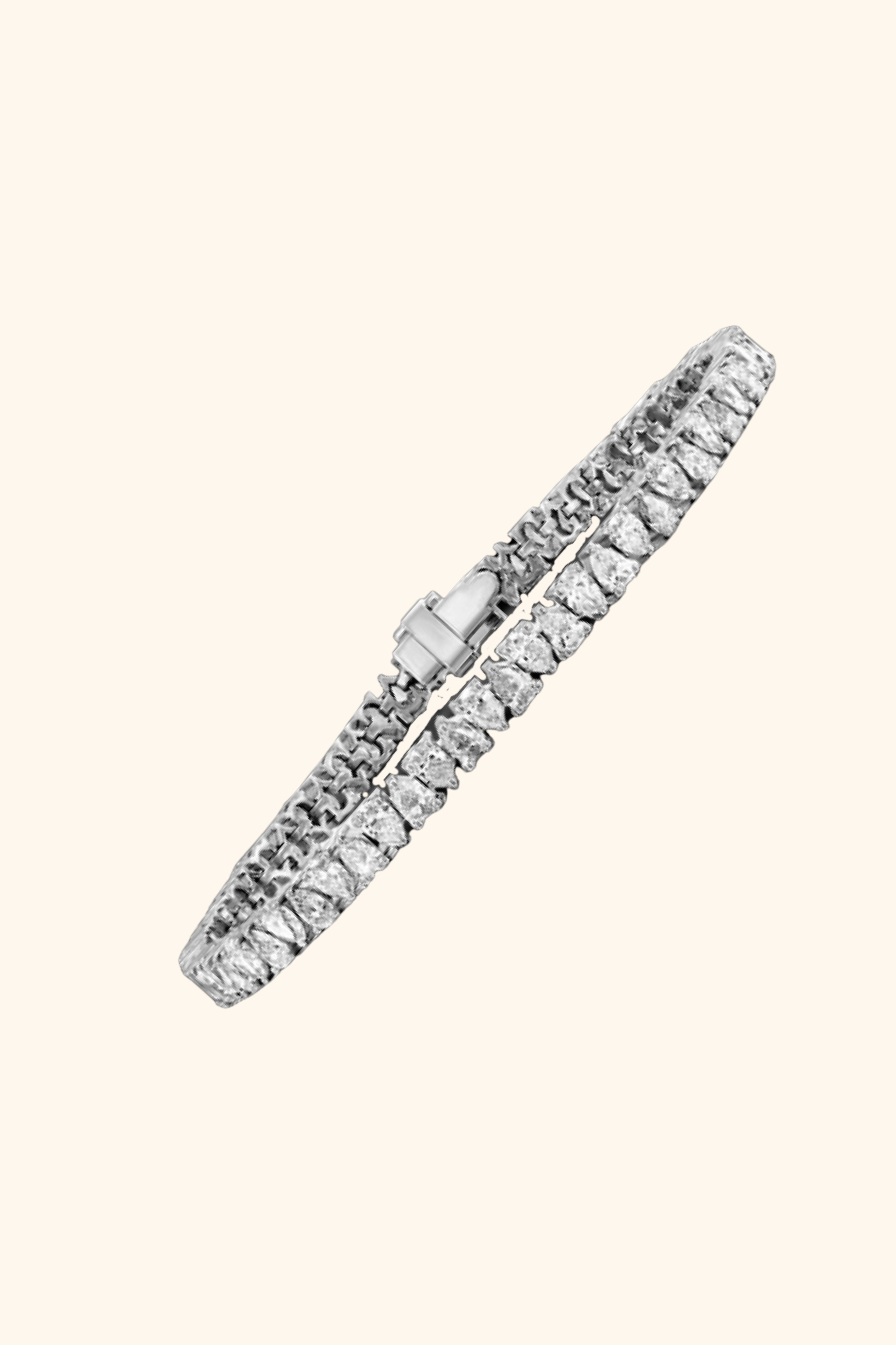 Alter Pear Solitaire Tennis Bracelet