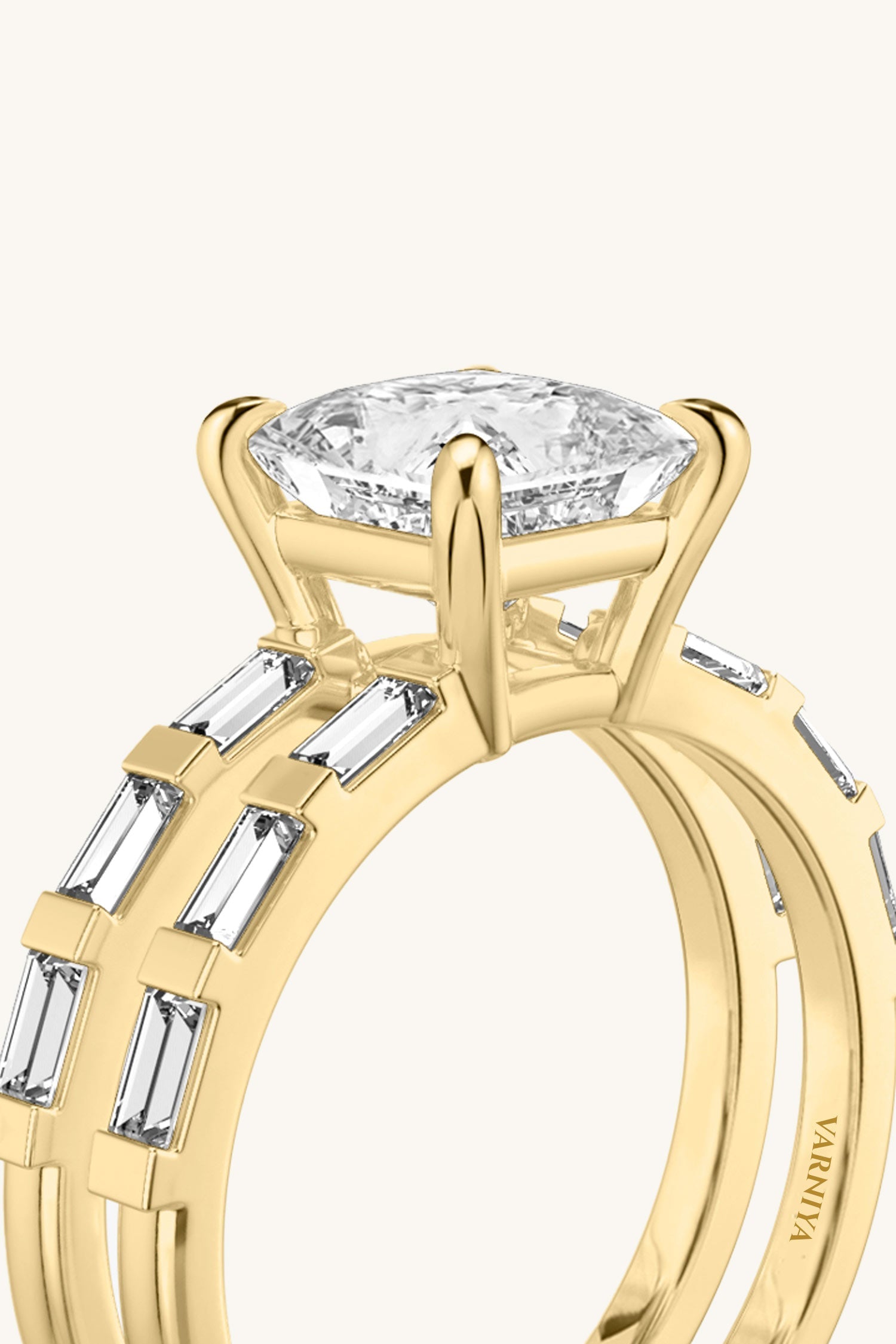 Bicephal Princess French Pavé Ring