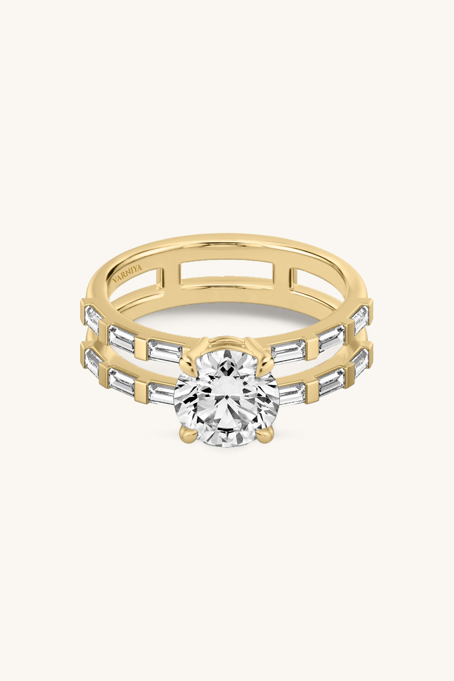 SOLITAIRE PAVÉ RING